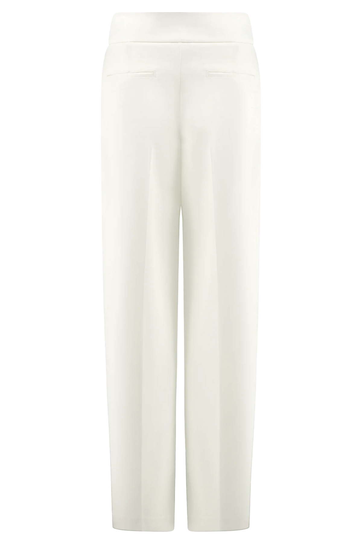 Penelope Pleated High Waisted Pants - Ivory