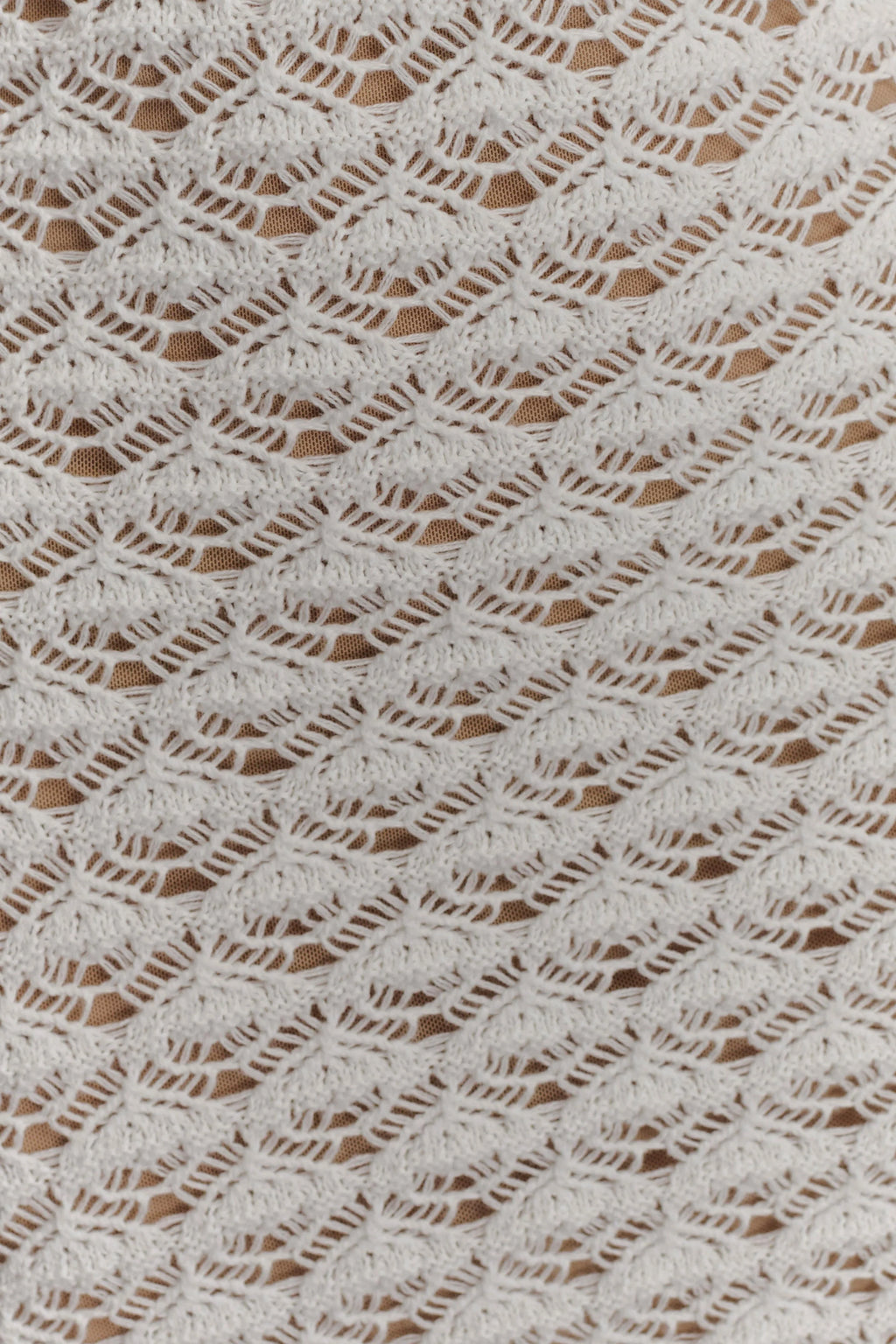 Brigid Ruffle Knit Sleeveless Dress - Ivory