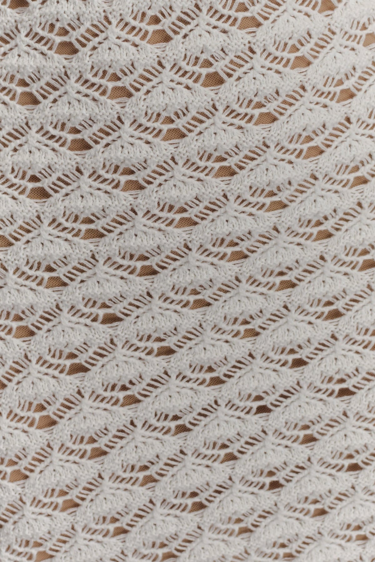 Brigid Ruffle Knit Sleeveless Dress - Ivory