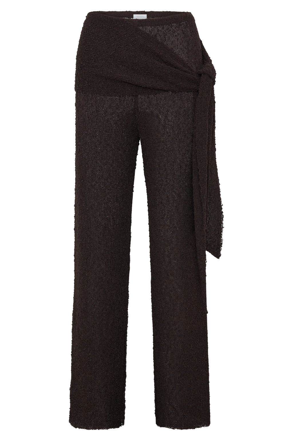 Mattais Boucle Knit Pants - Dark Chocolate