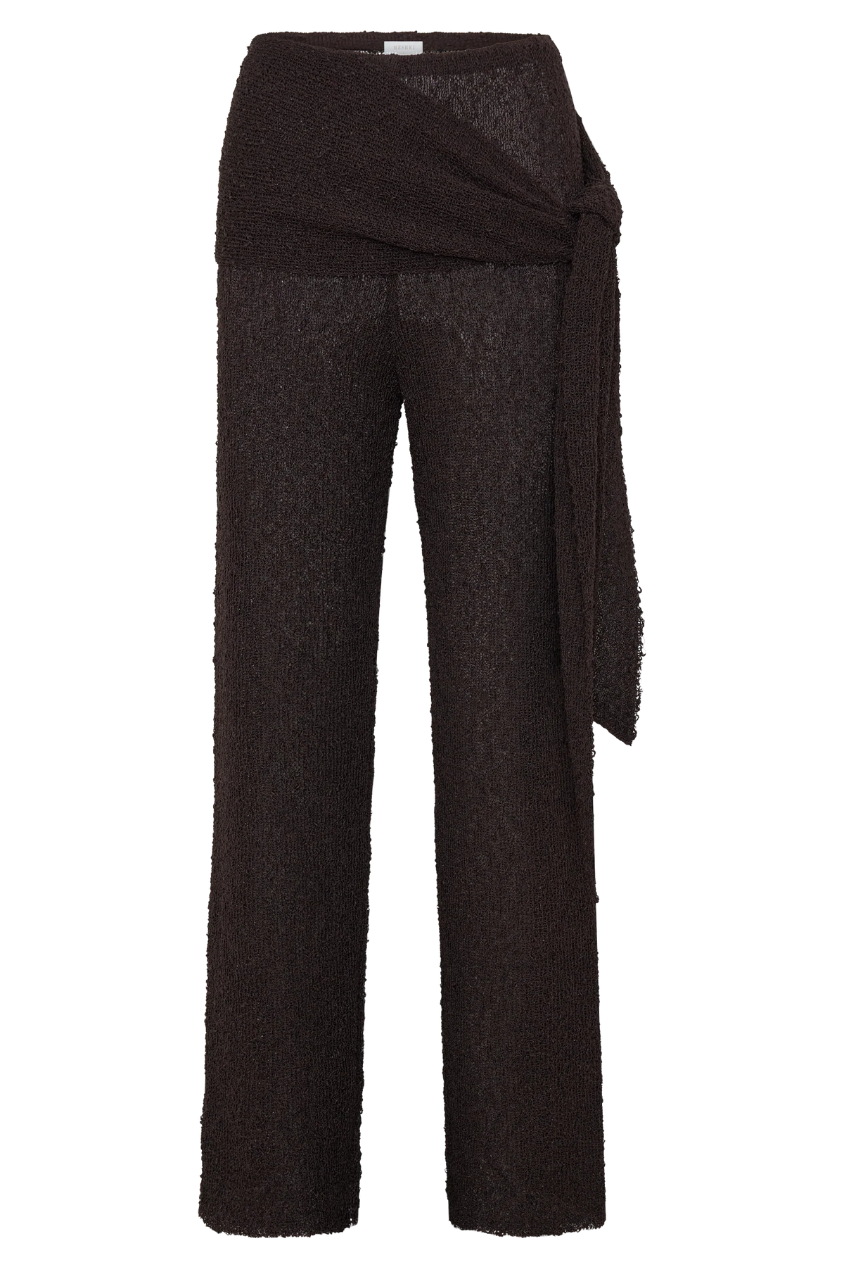 Mattais Boucle Knit Pants - Dark Chocolate