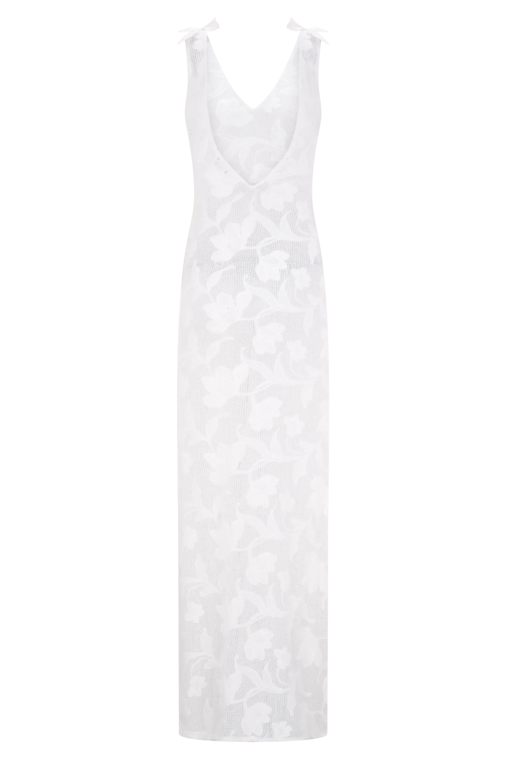 Cornelia Floral Sheer Maxi Dress - Ivory