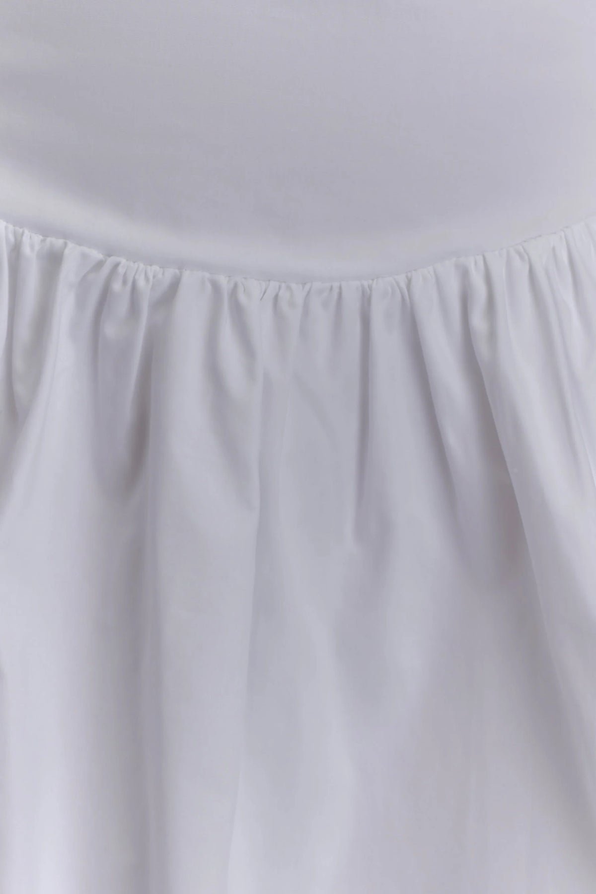 Janis Cotton Frill Mini Dress - White