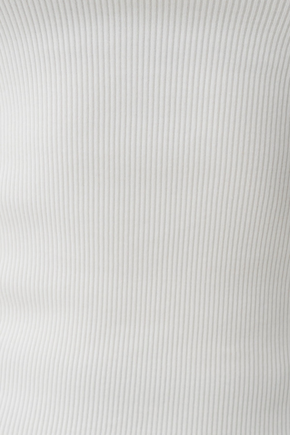 Aisling Ribbed Square Neck Sleeveless Top - Ivory