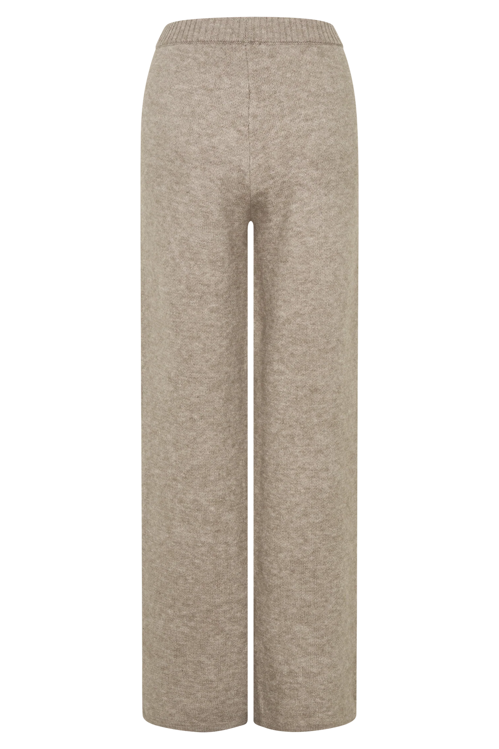 Evan Knit Wide Leg Pants - Beige Marle