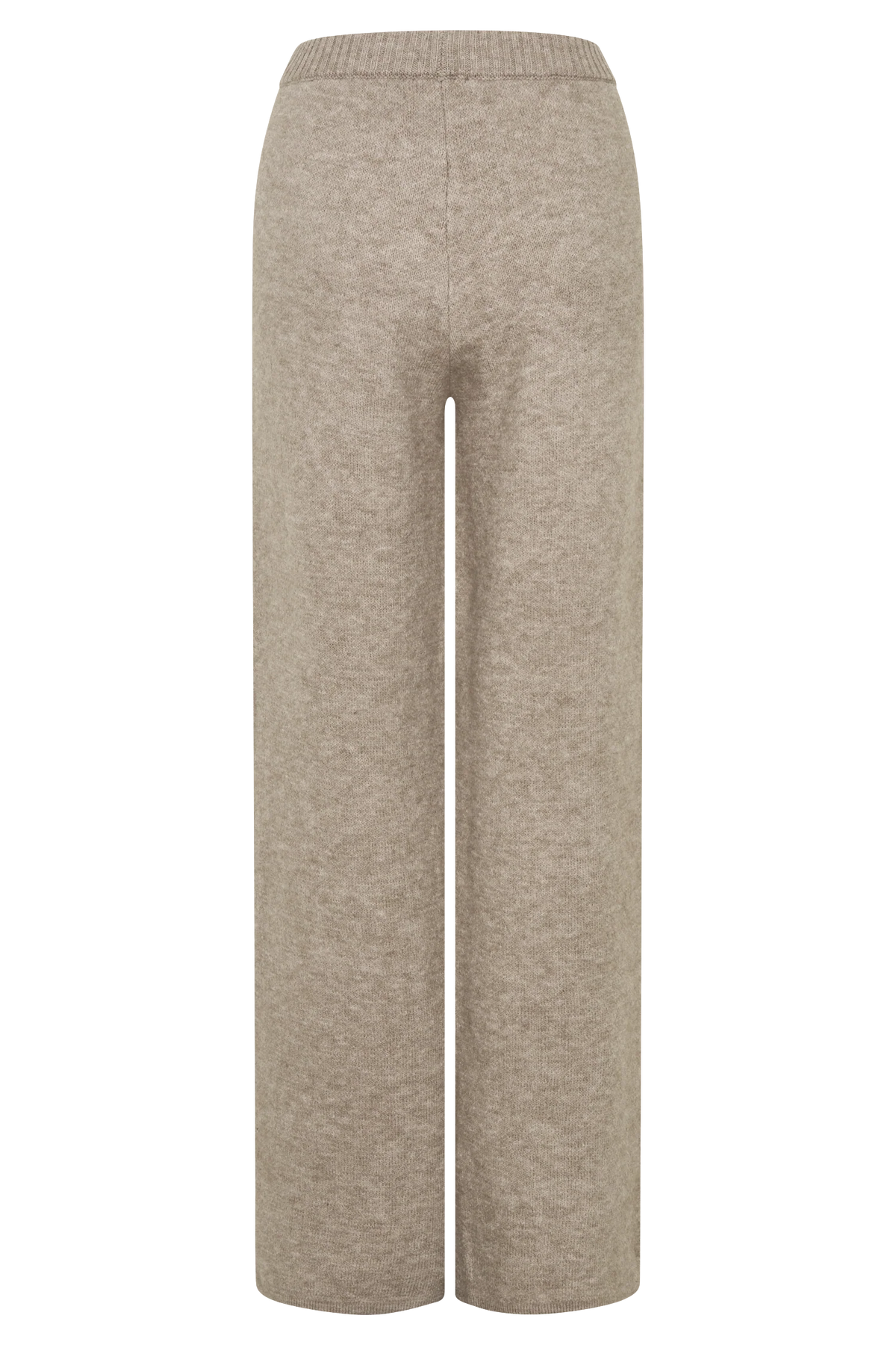 Evan Knit Wide Leg Pants - Beige Marle