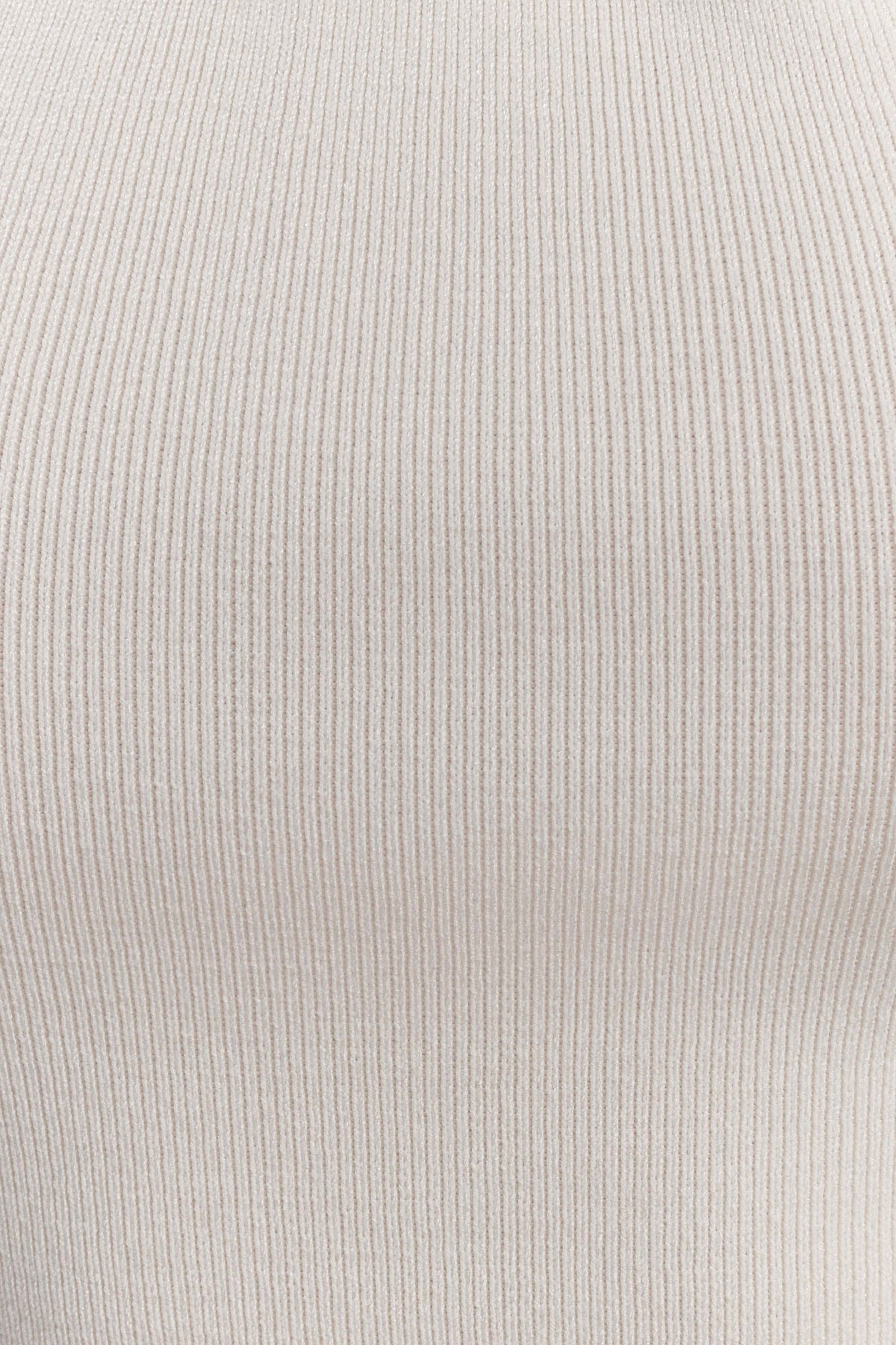 Angelika Twist Front Knit Top - Ivory