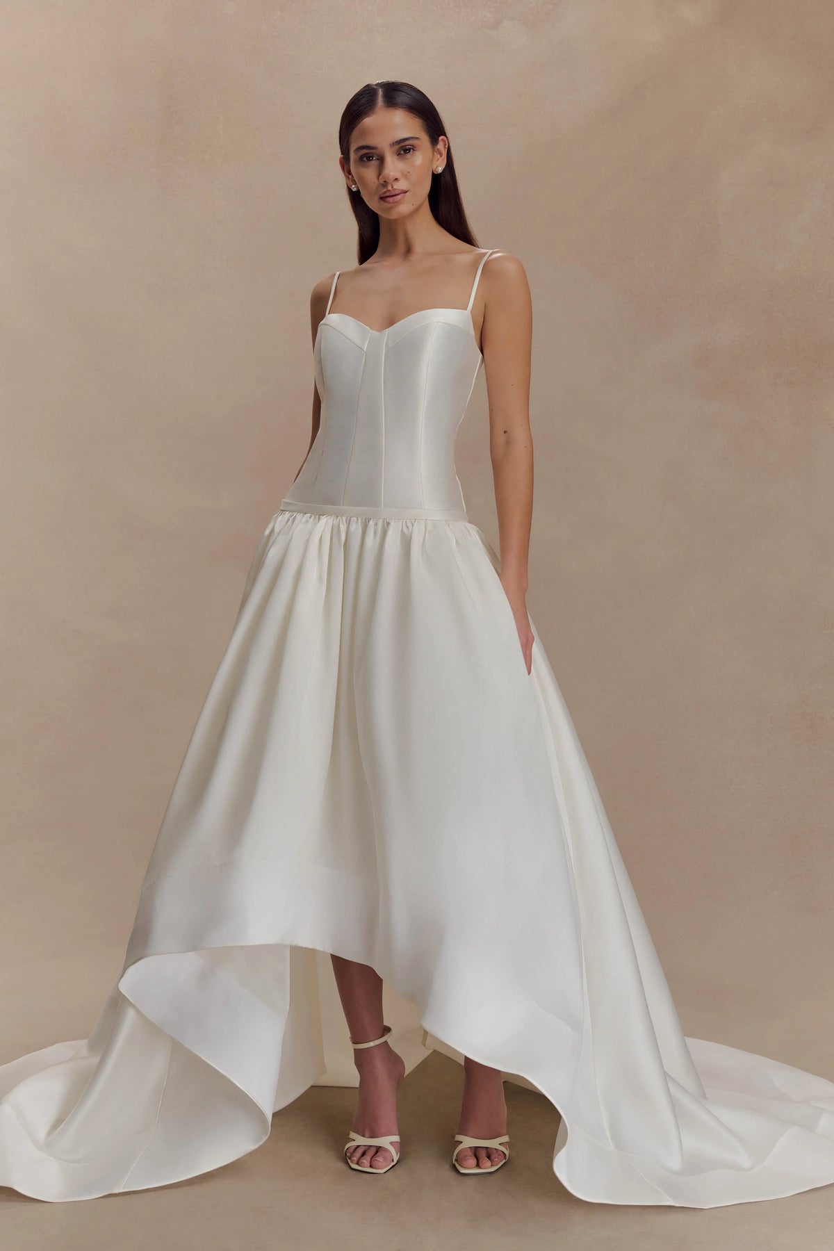 Carol Taffeta Maxi Gown - Ivory
