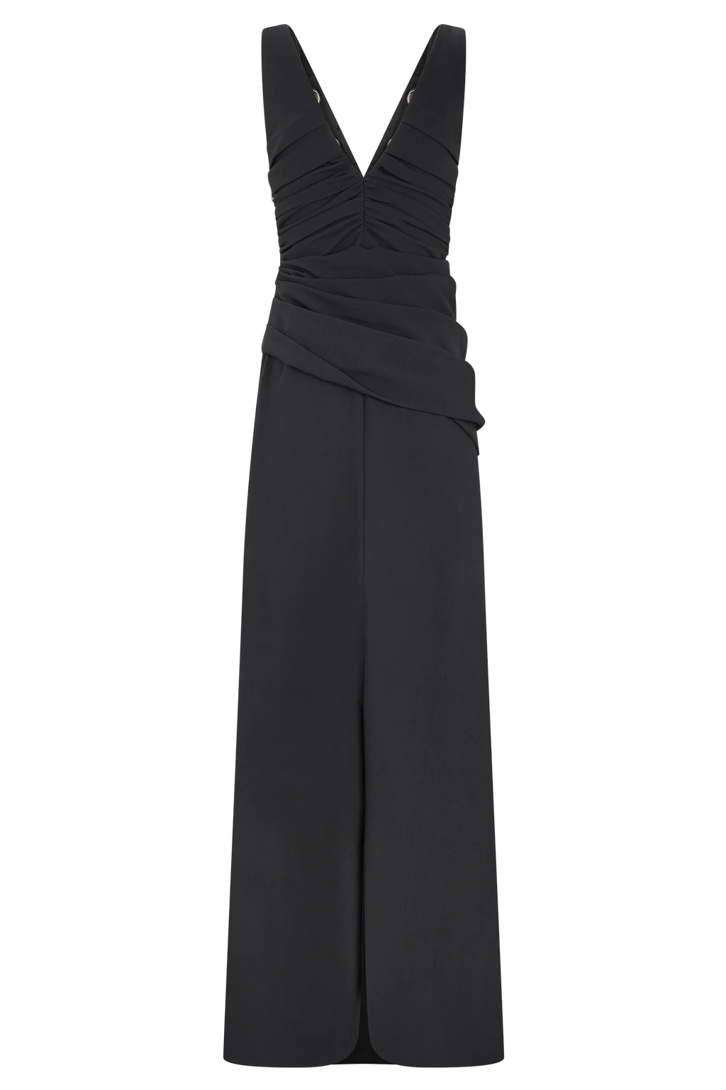 Axton Low Neck Maxi Dress - Black