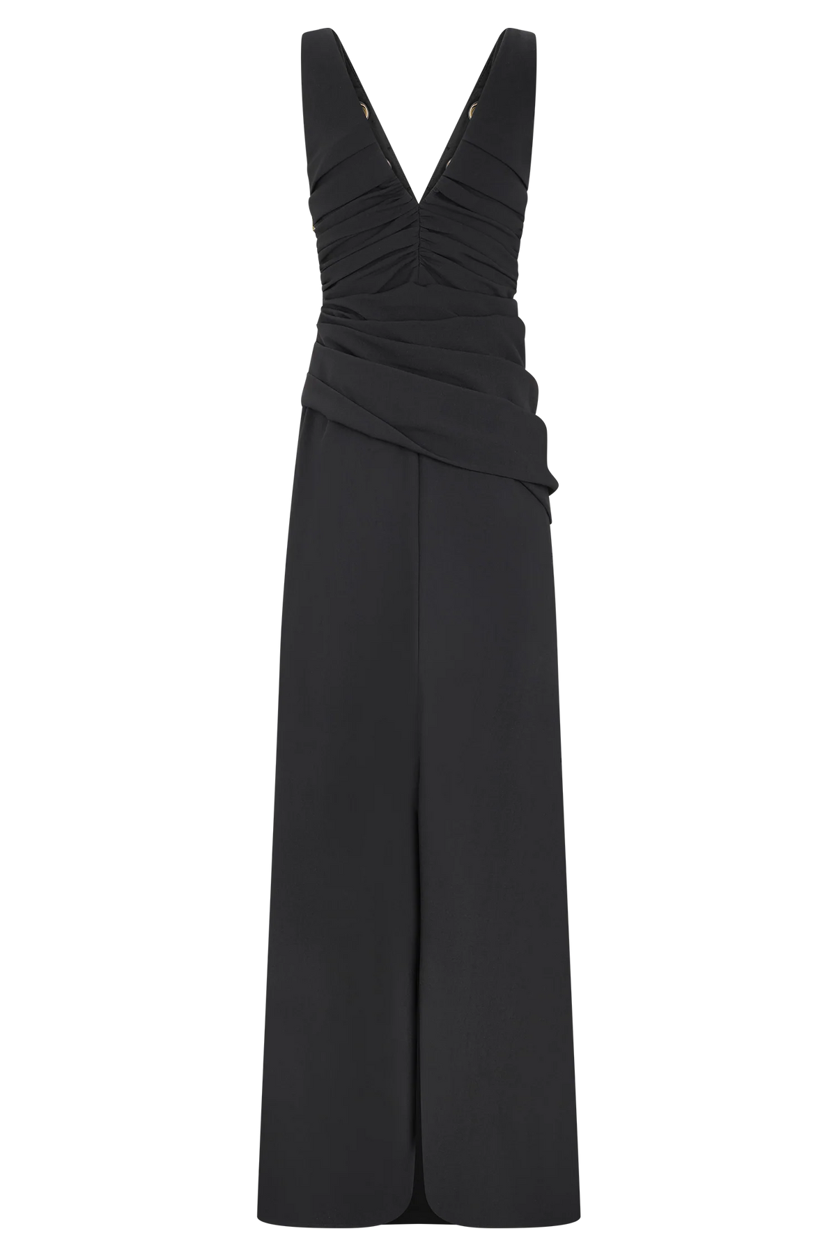 Axton Low Neck Maxi Dress - Black