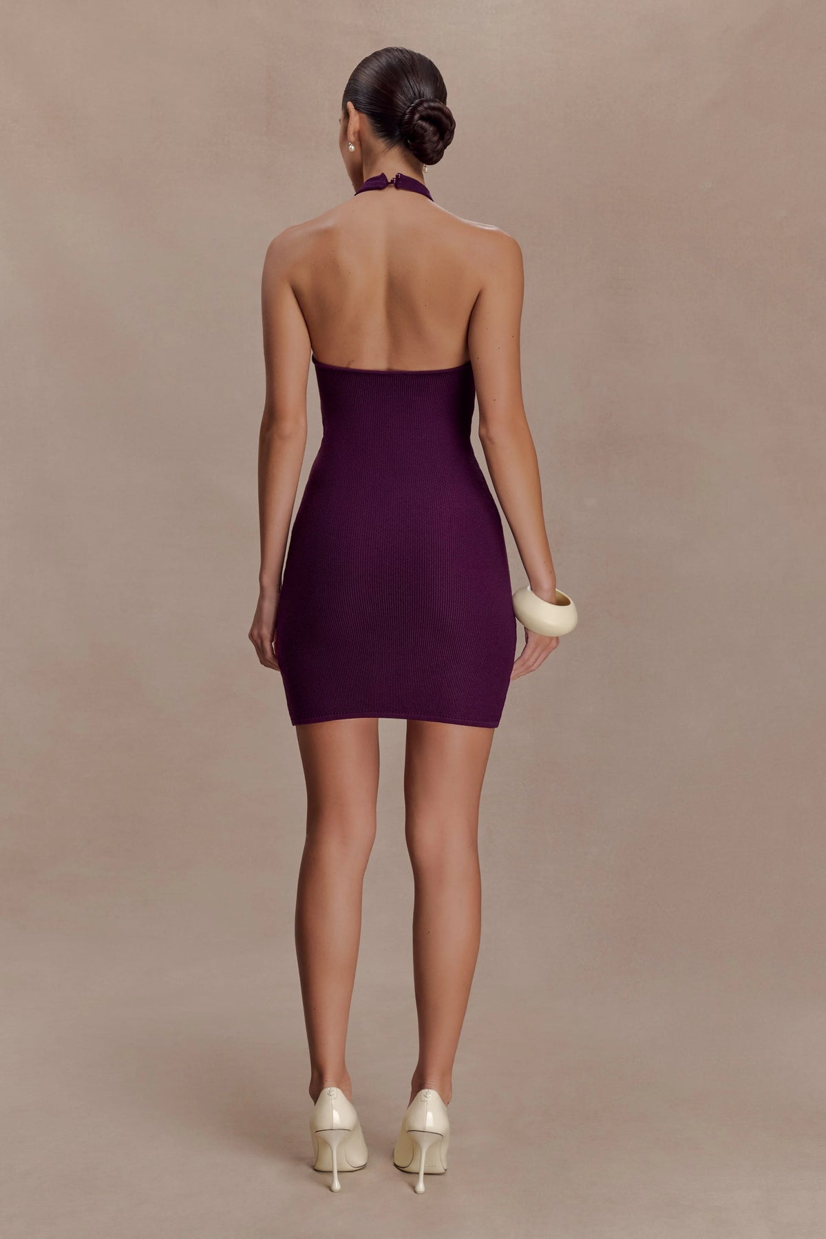 Jacky Tulip Mini Dress - Plum