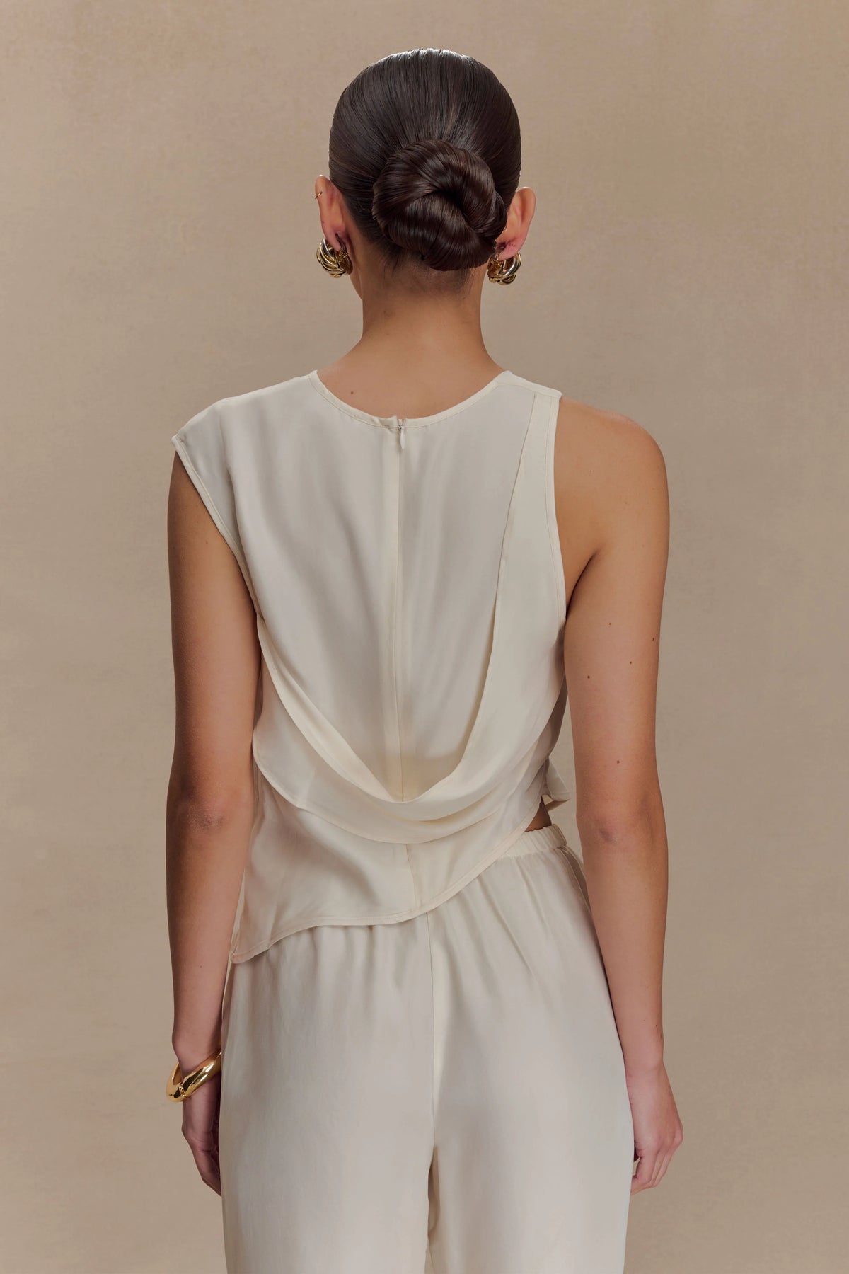 Violeta Asymmetric Top - Ivory