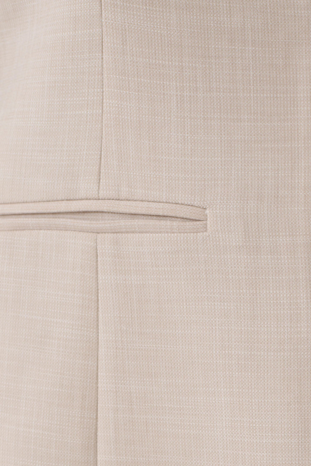 Solenne Collarless Suiting Blazer - Natural Marle
