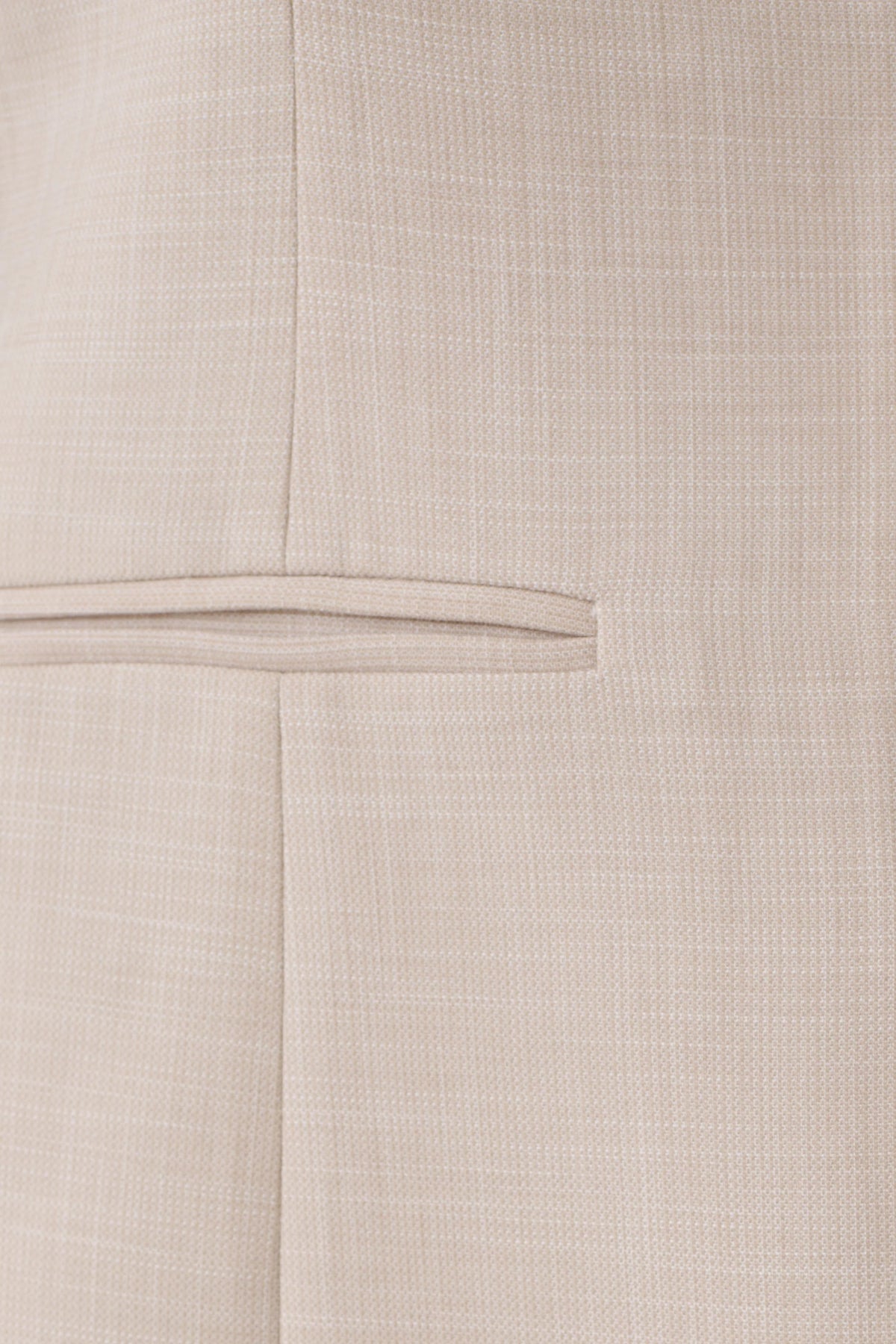Solenne Collarless Suiting Blazer - Natural Marle