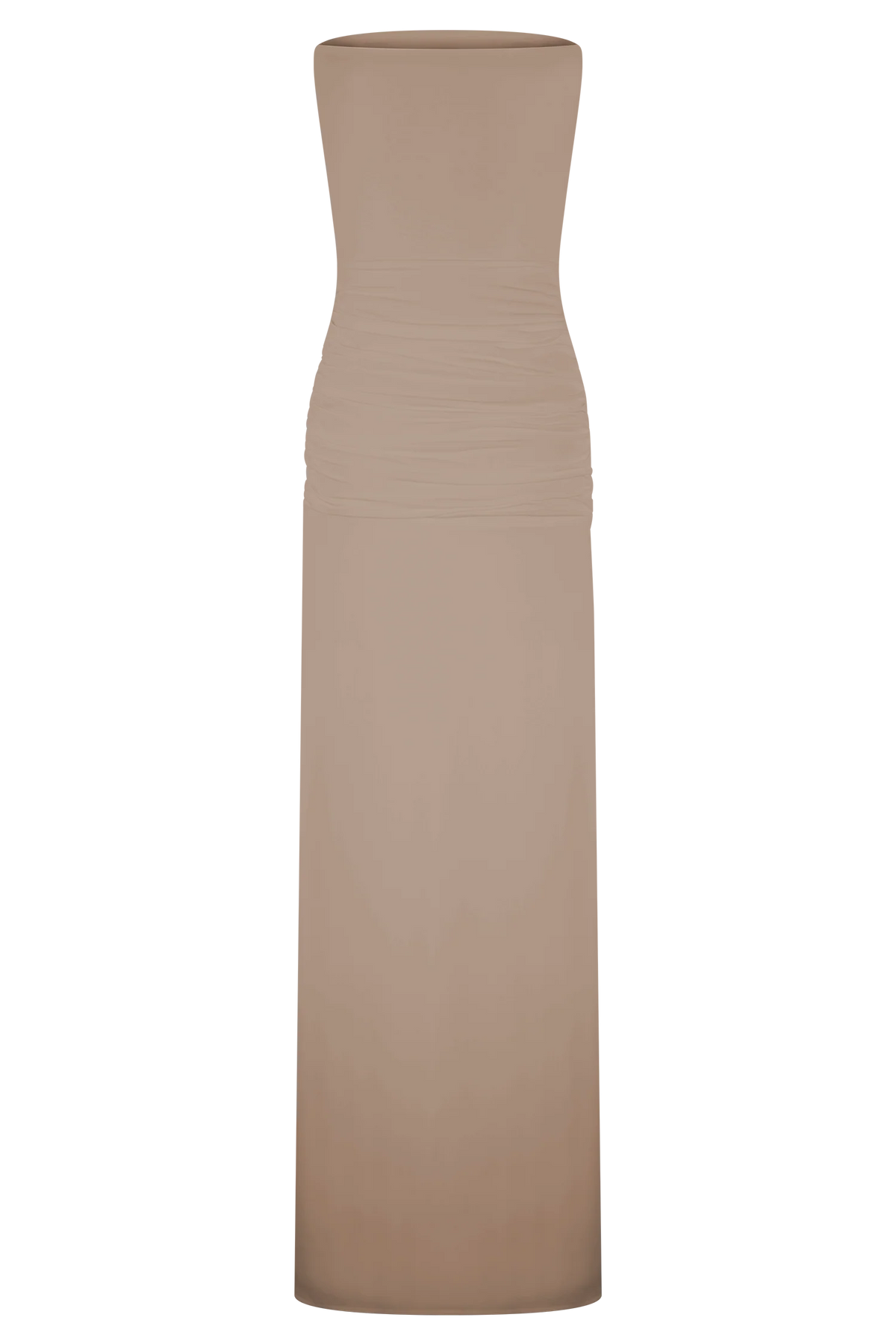 Mirren Strapless Slinky Maxi Dress - Bronze