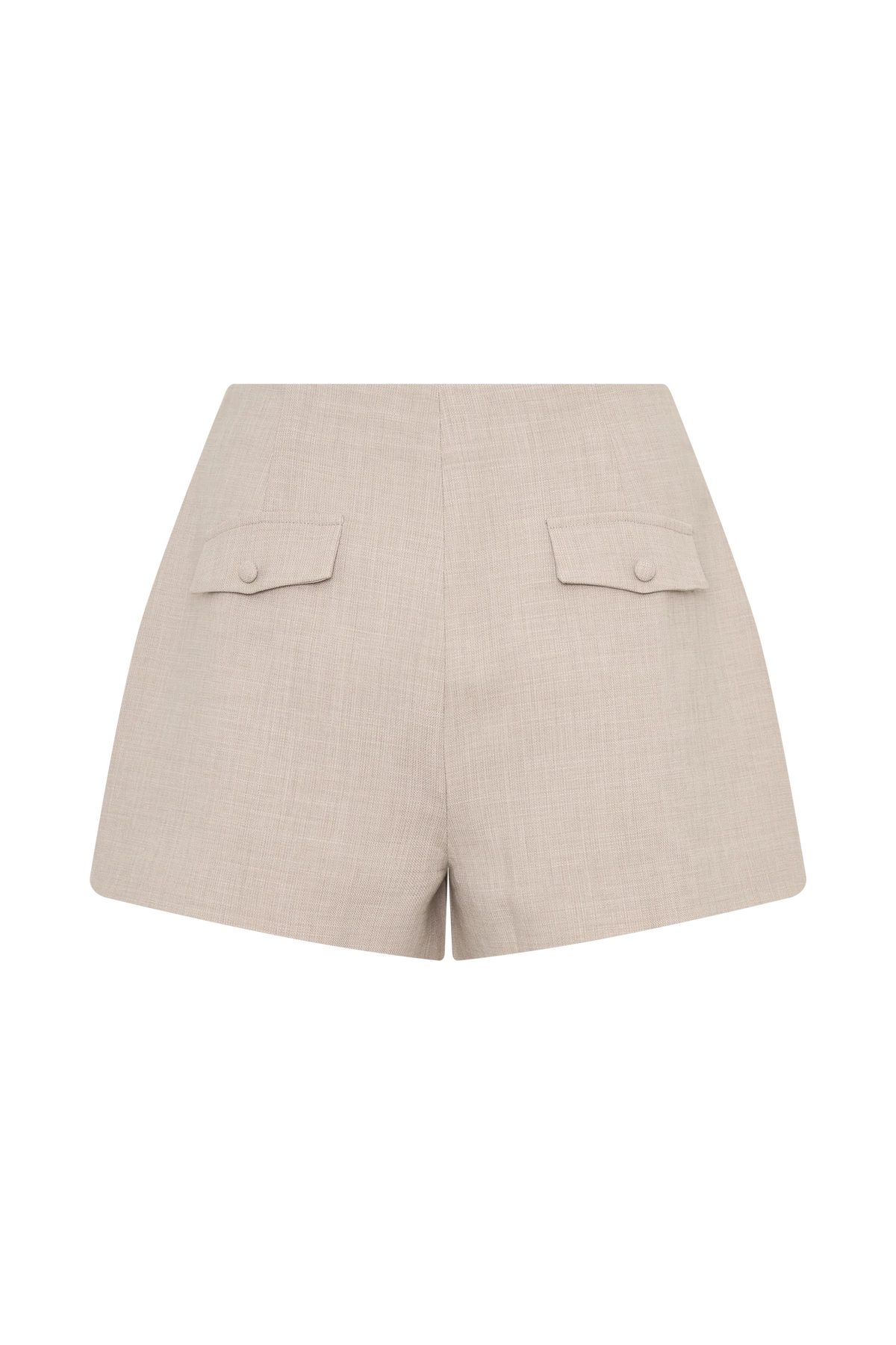 Solenne Suiting Shorts - Natural Marle