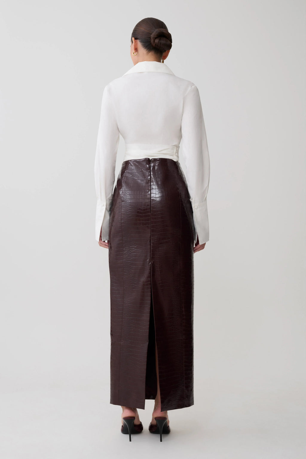 Eugenia Wrap Cotton Shirt - White