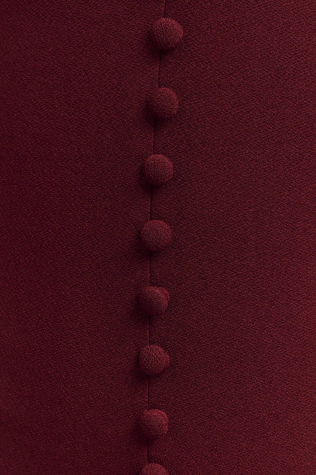 Annita Crepe Halter Midi Dress - Merlot