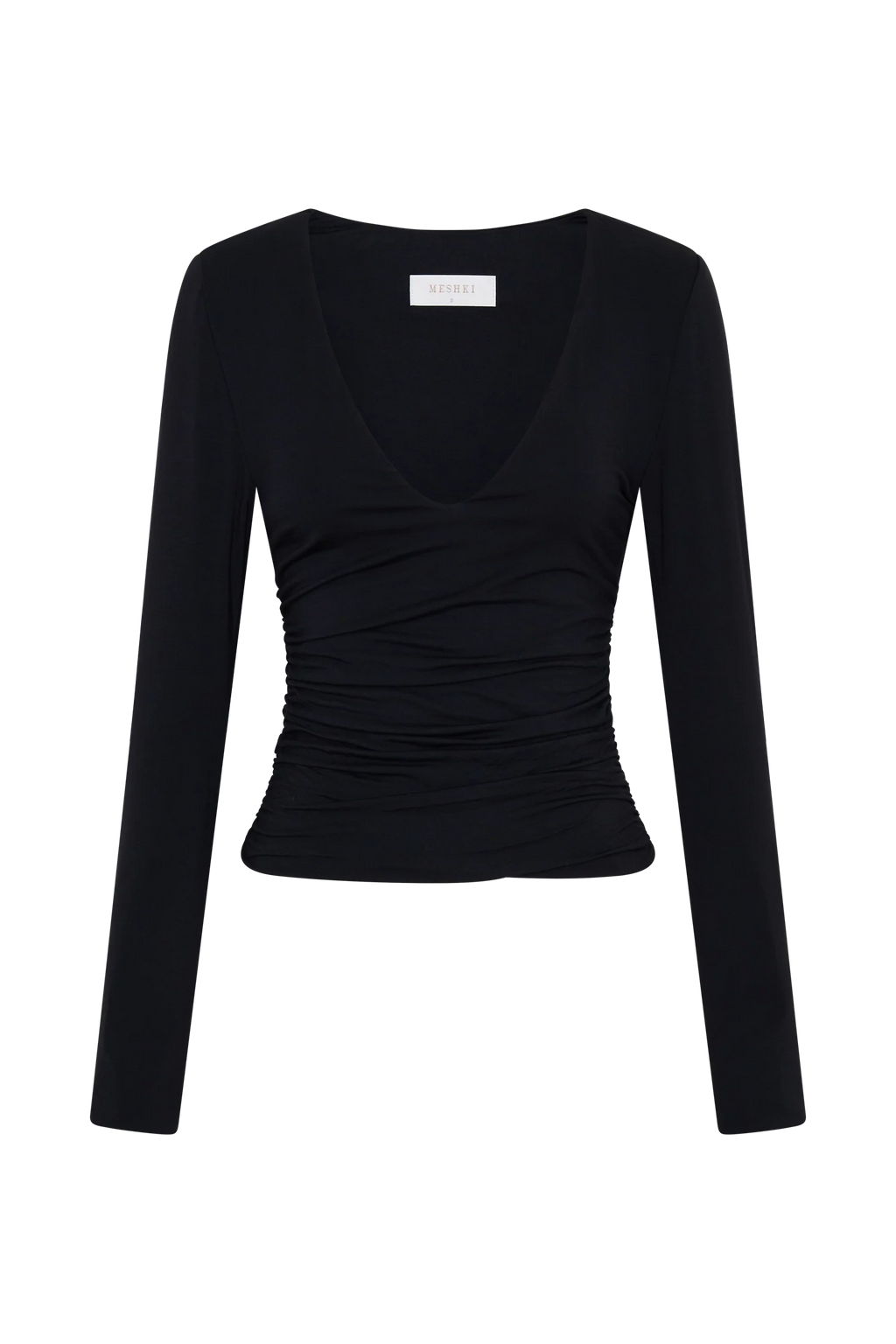 Sari Long Sleeve Modal Top - Black