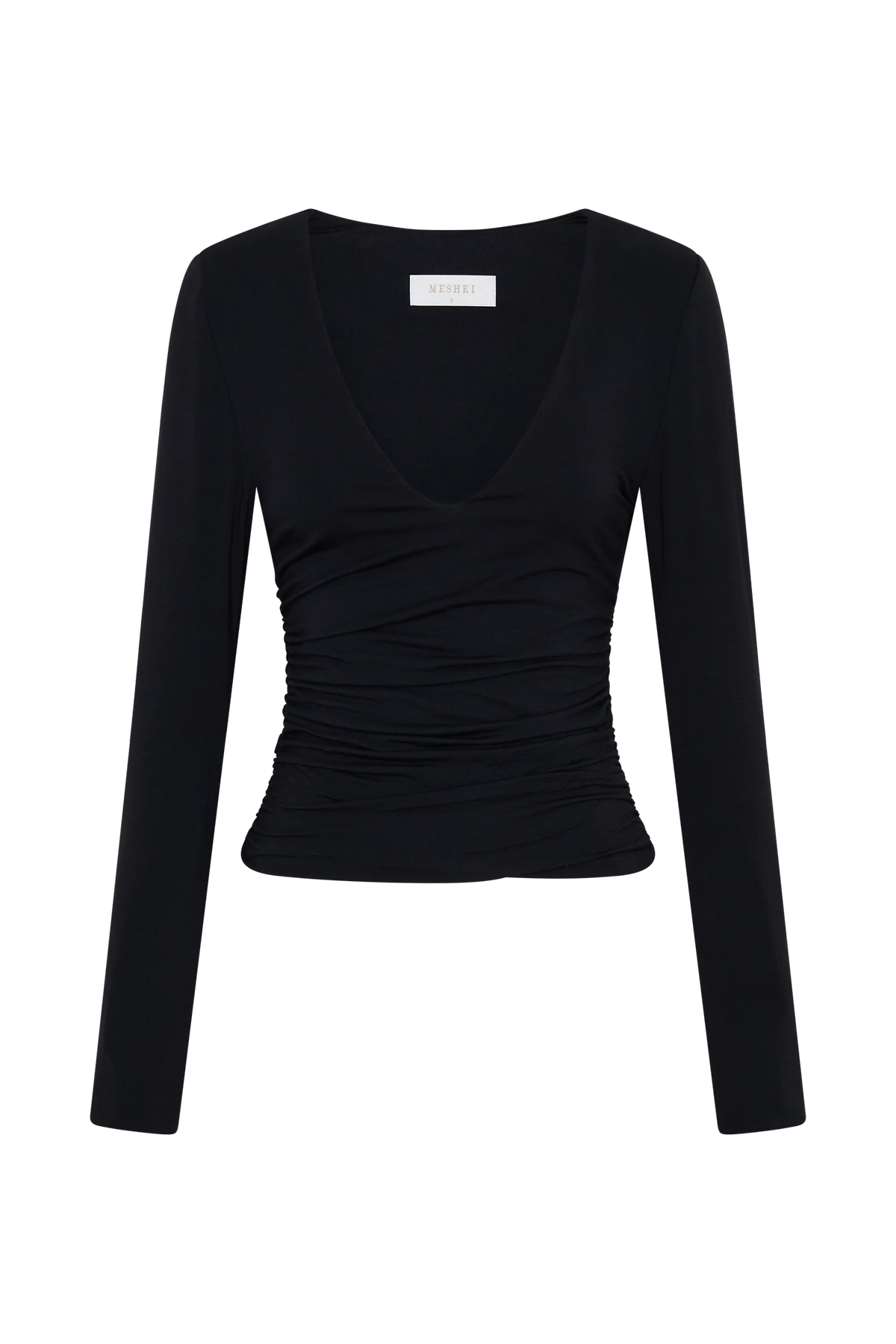 Sari Long Sleeve Modal Top - Black
