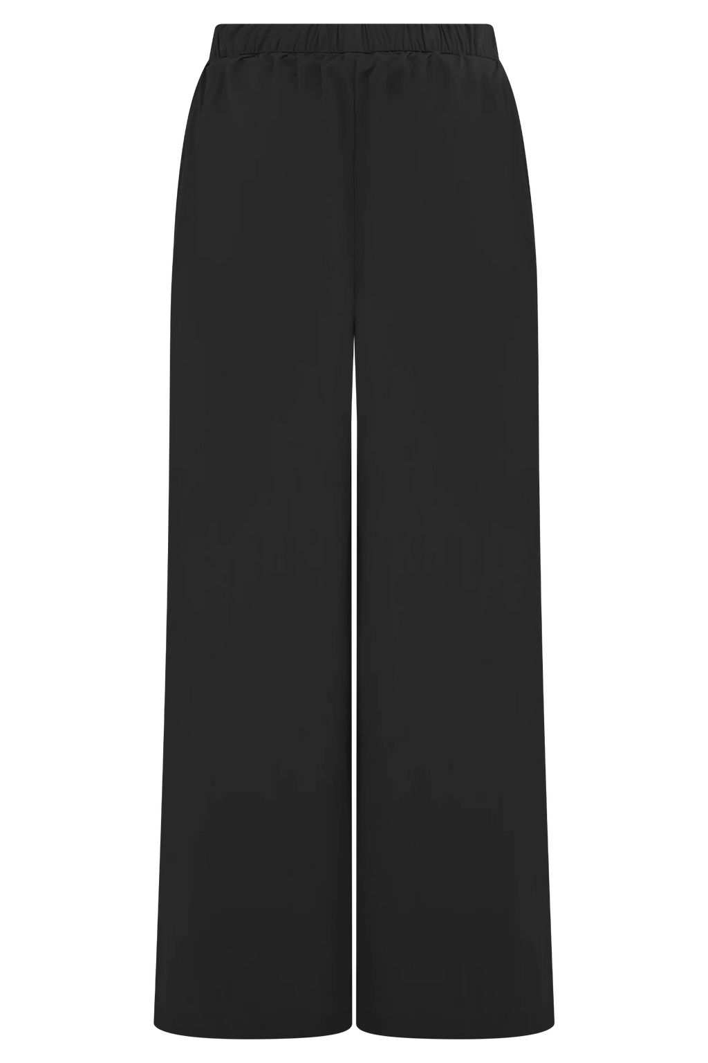 Campbell Cotton Wide Leg Pants - Black