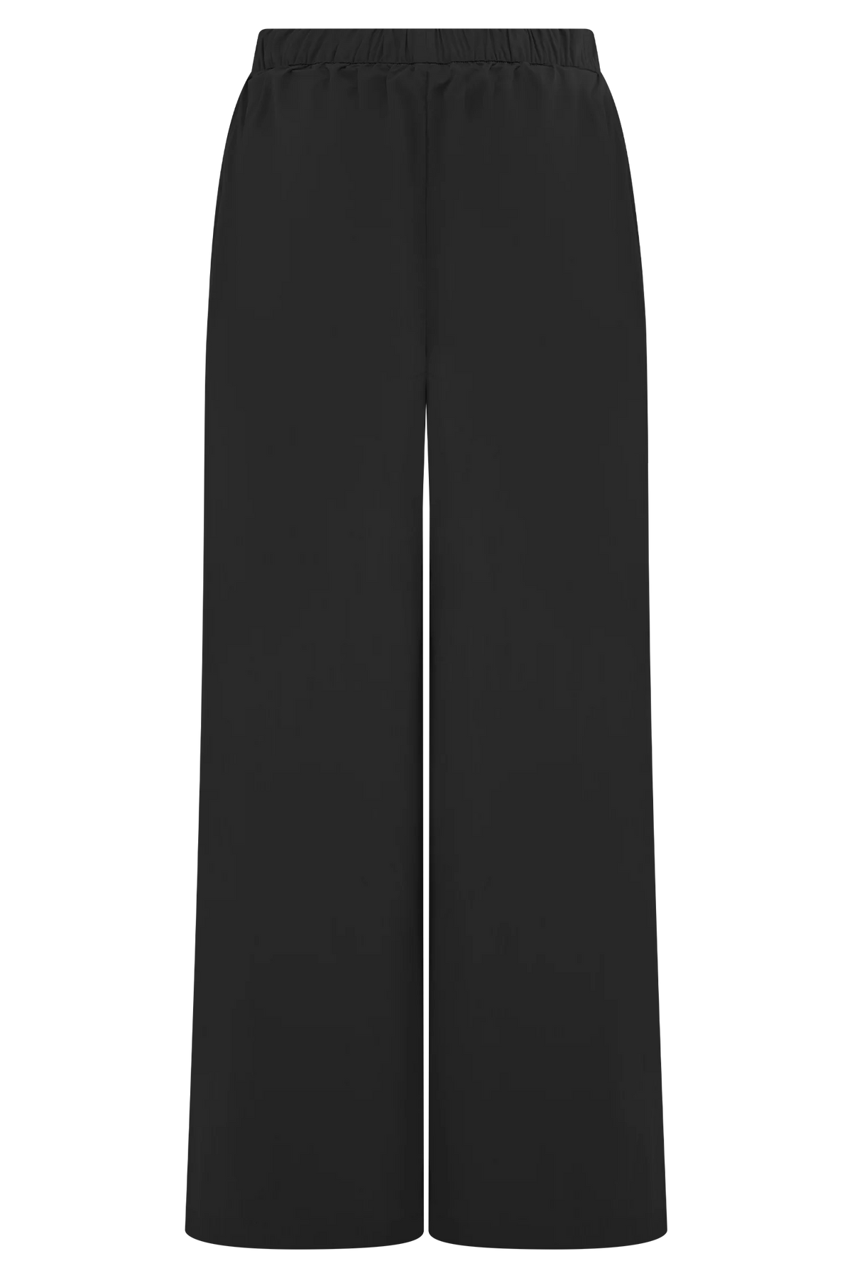 Campbell Cotton Wide Leg Pants - Black