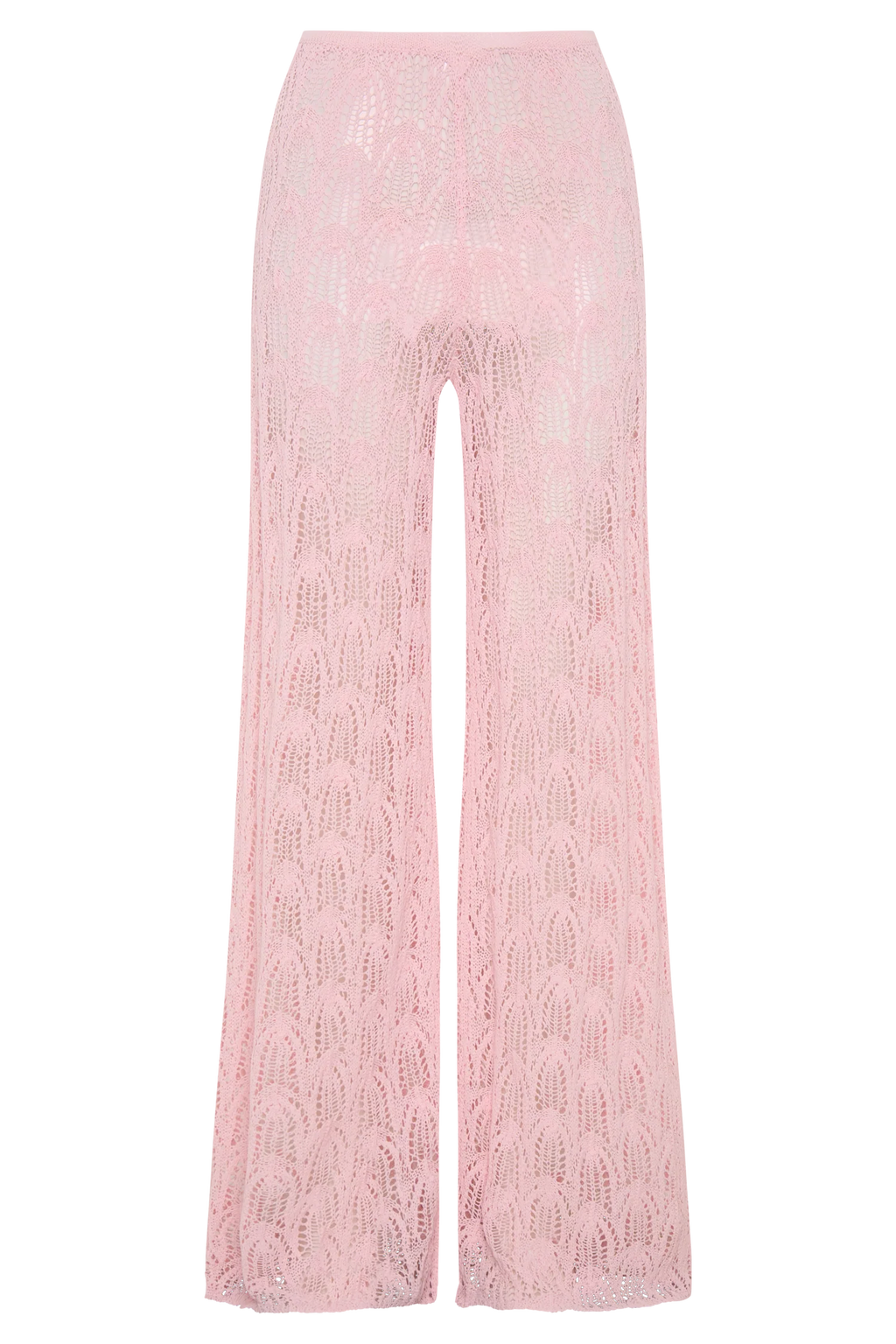 Glinda Crochet Pants - Baby Pink