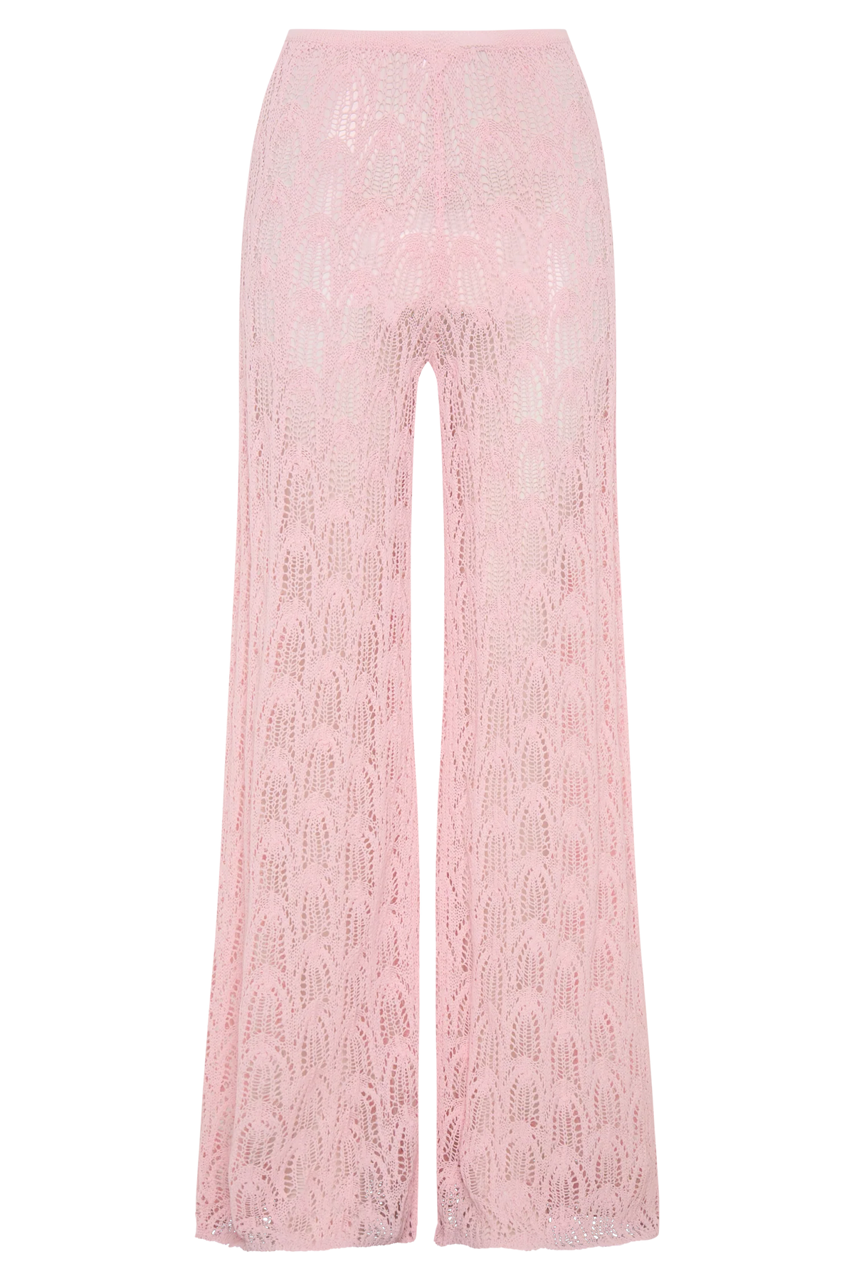 Glinda Crochet Pants - Baby Pink