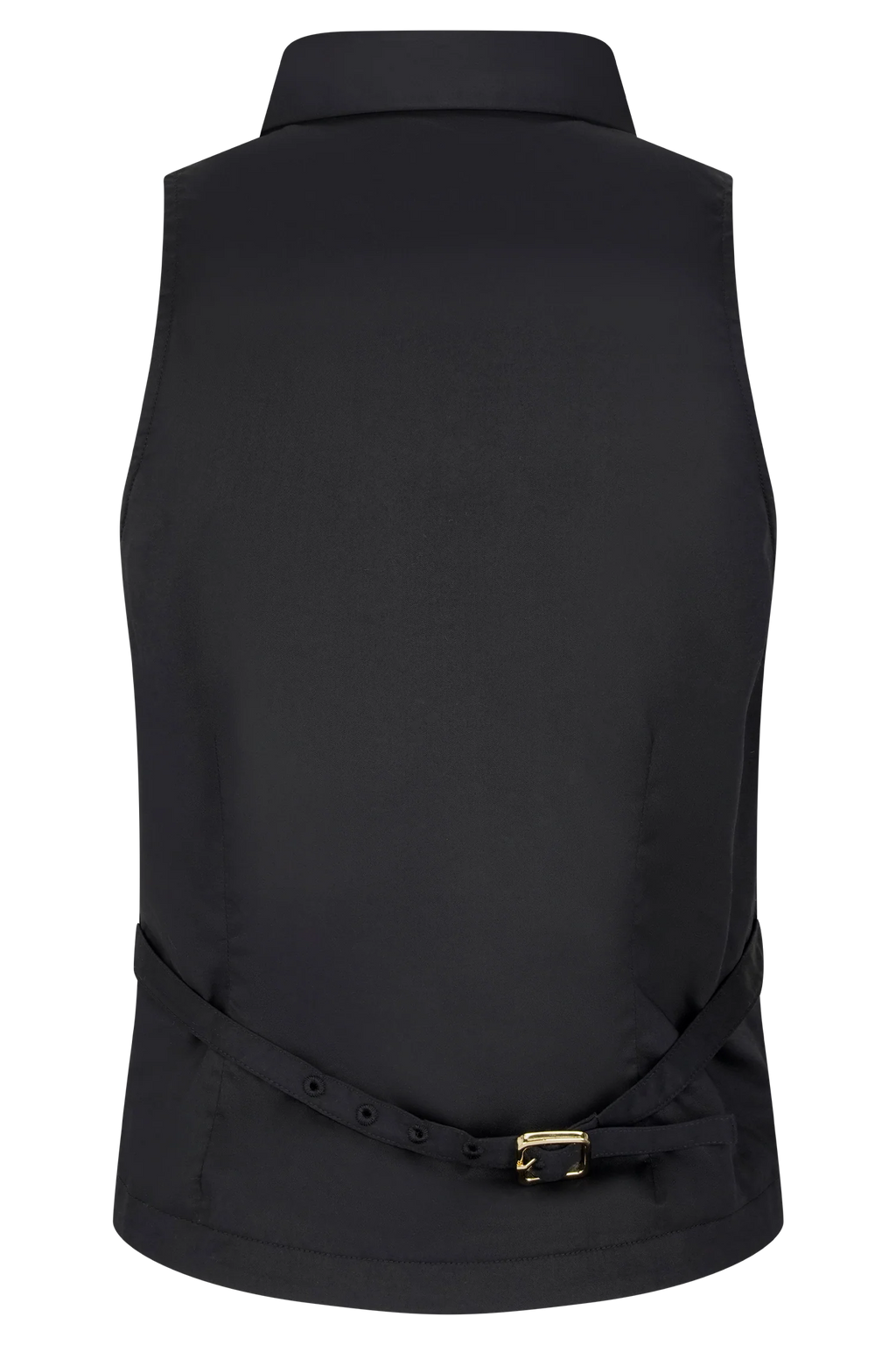 Selene Sleeveless Halter Shirt - Black