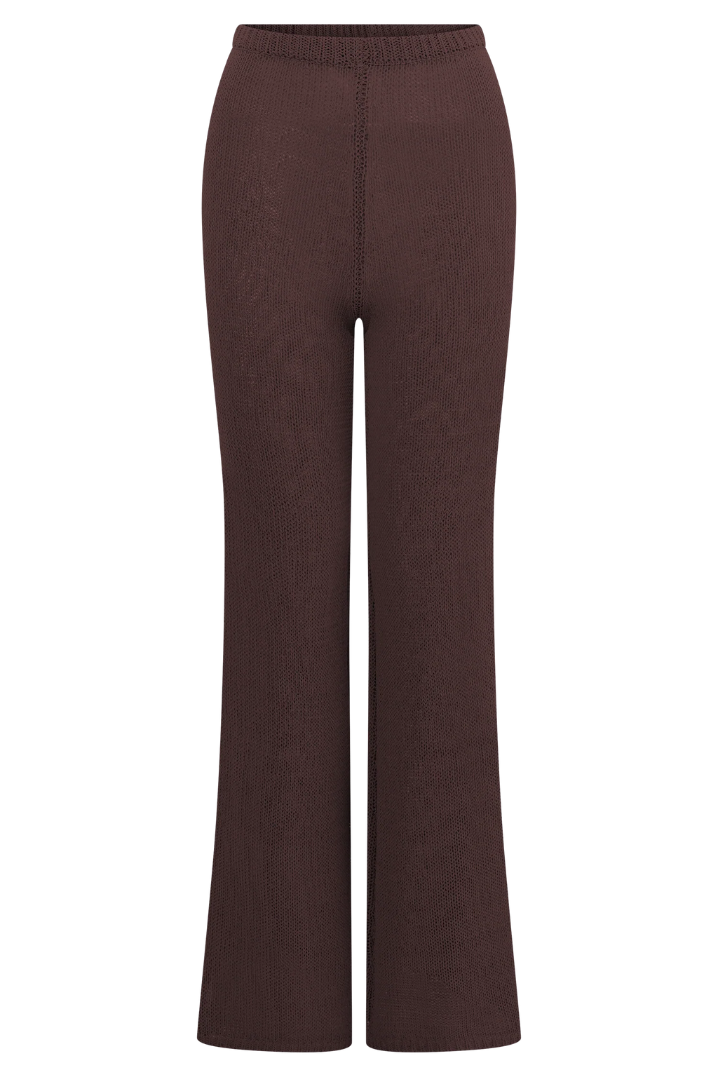Malani Wide Leg Knit Pants - Chocolate