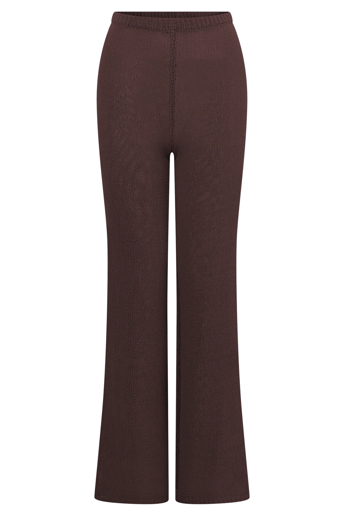 Malani Wide Leg Knit Pants - Chocolate