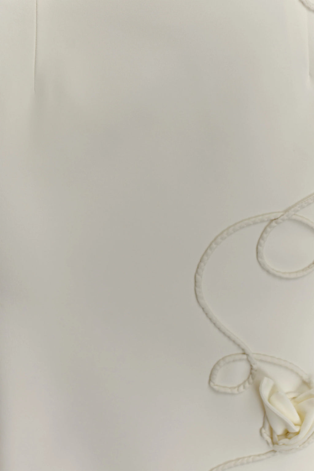 Virginia Suiting Embroidered Midi Dress - White