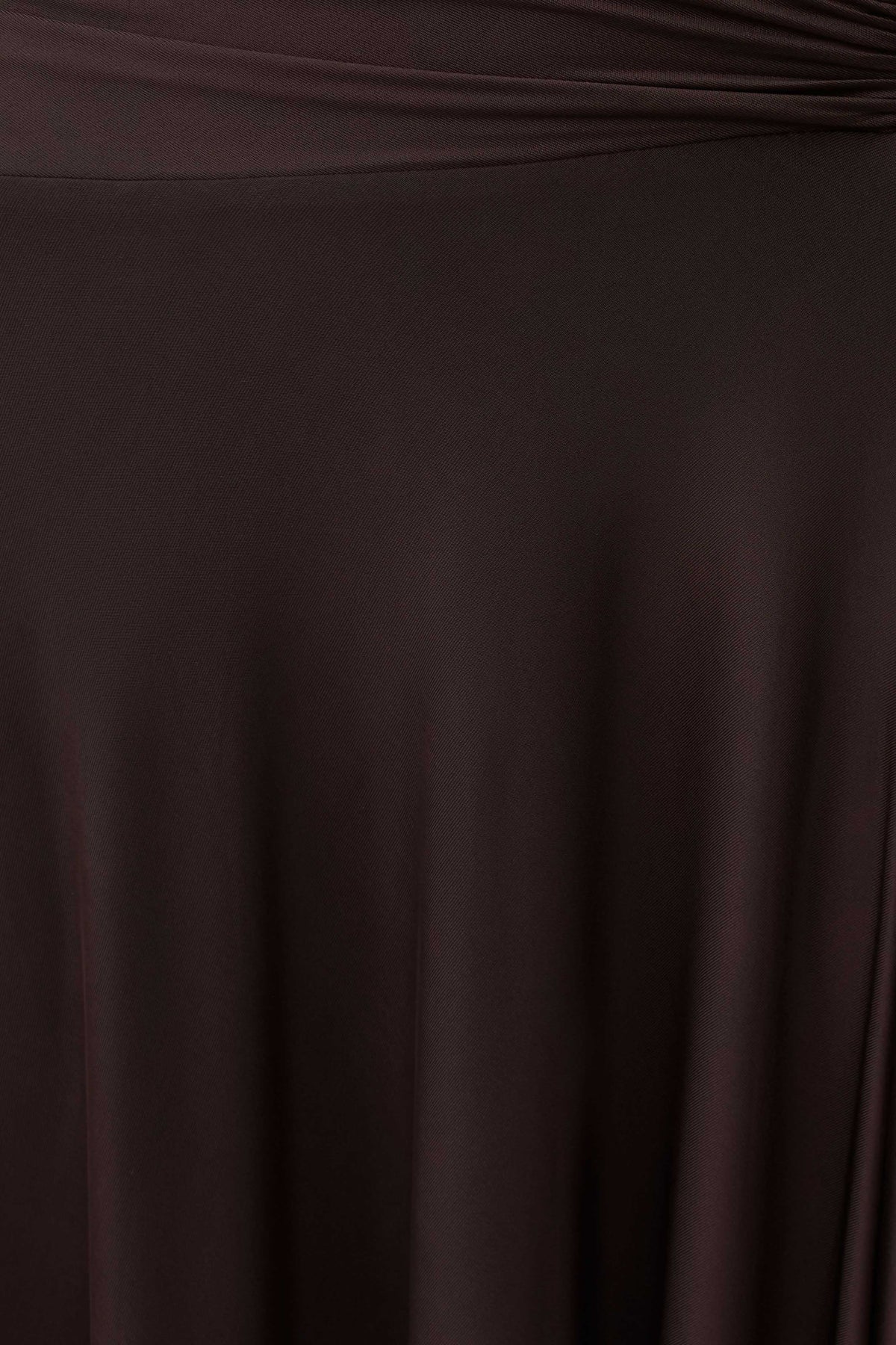 Luu Slinky Midi Skirt - Dark Chocolate