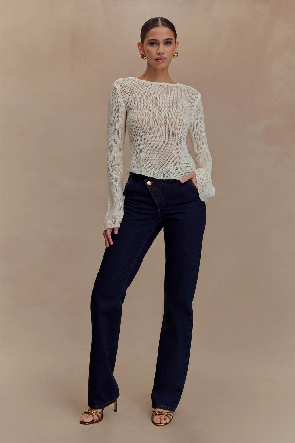 Remington V Front Straight Leg Jeans - Indigo Blue