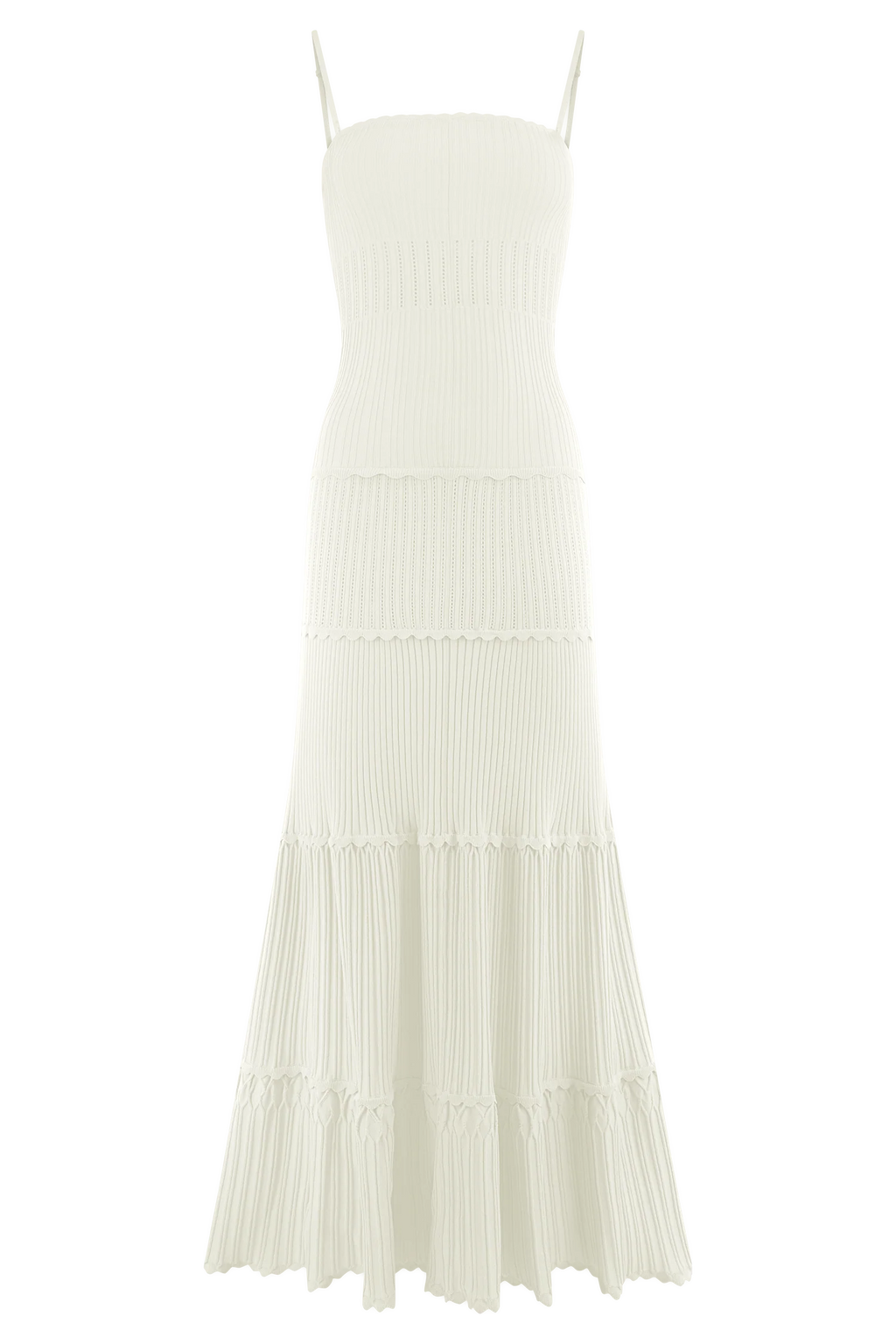 Finley Pointelle Knit Maxi Dress - Ivory