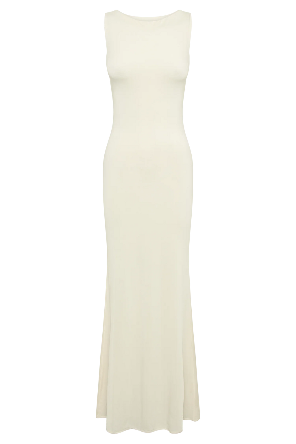 Tarna Sleeveless Slinky Maxi Dress - Bone