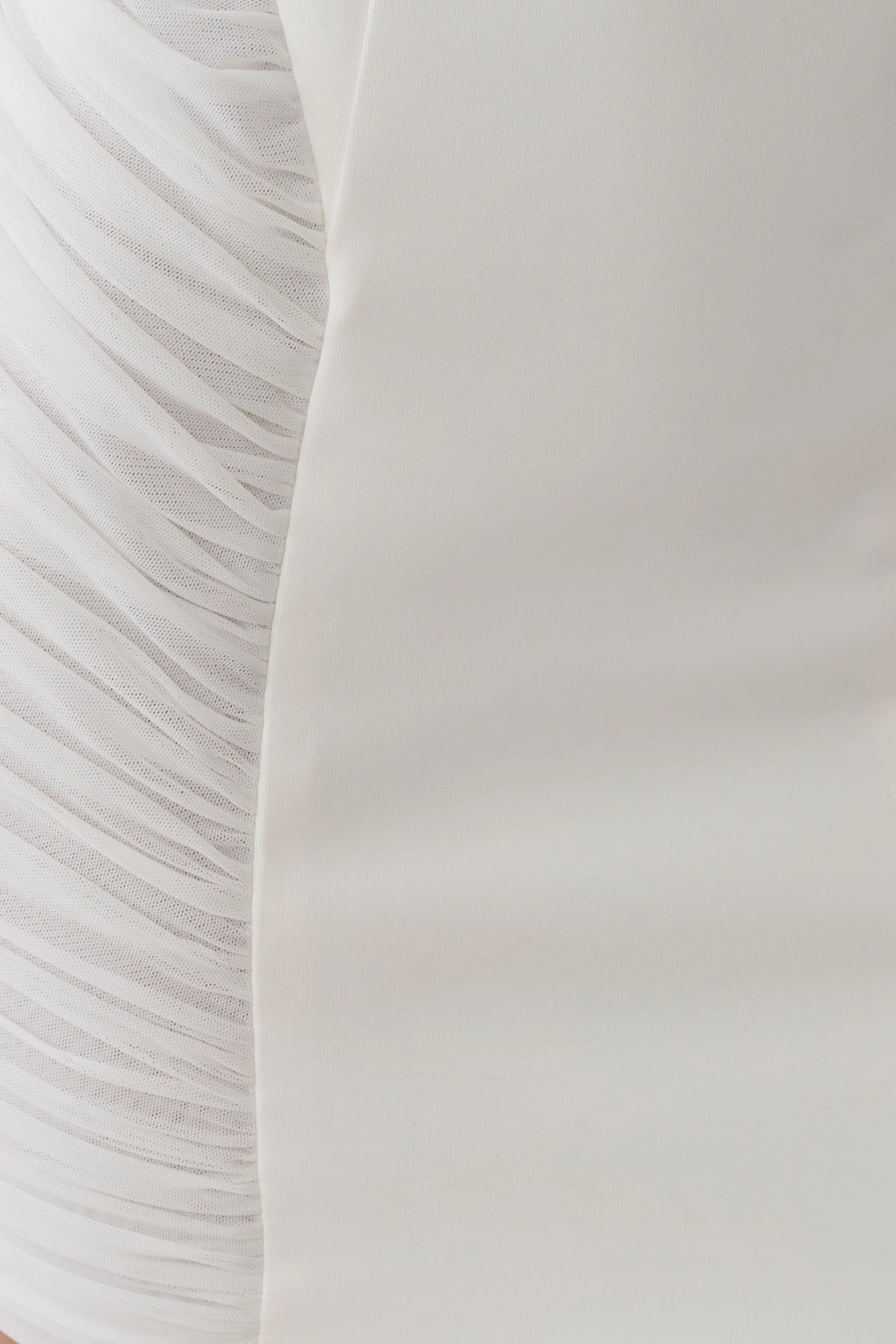 Anari Gathered Scuba Mini Dress - White