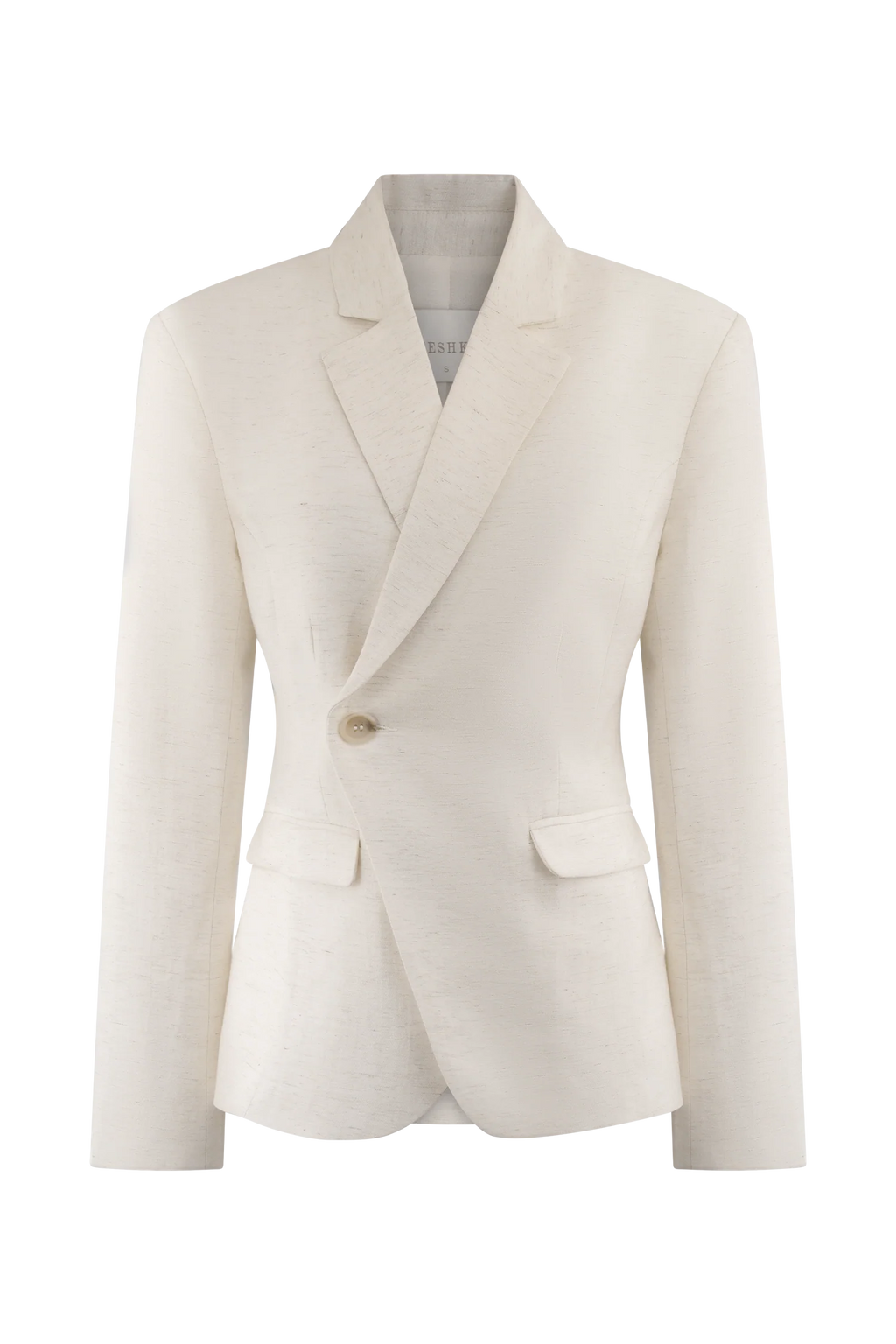 Jameson Cinched Linen Blazer - Oat Marle