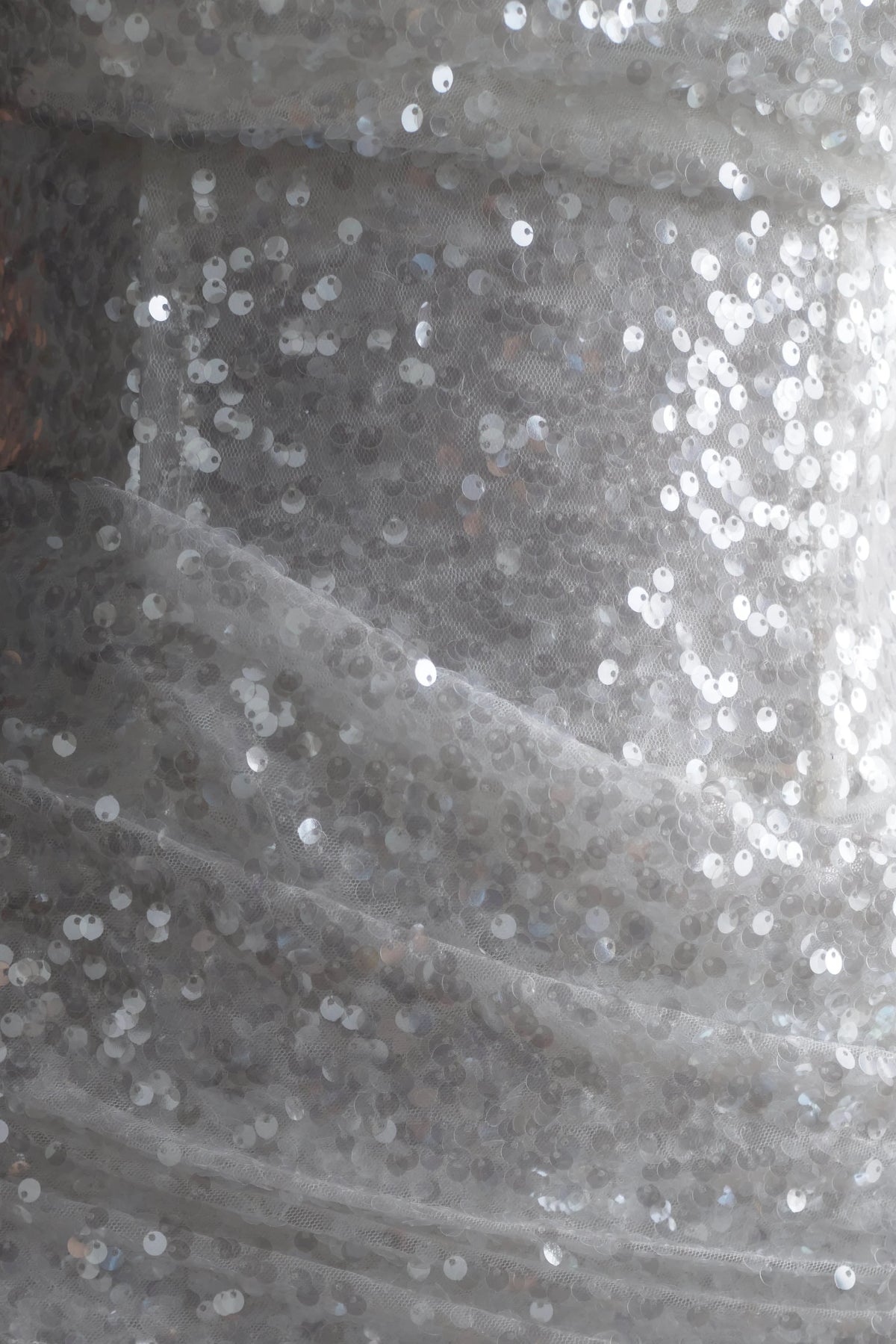Nala Strapless Sequin Mini Dress - White