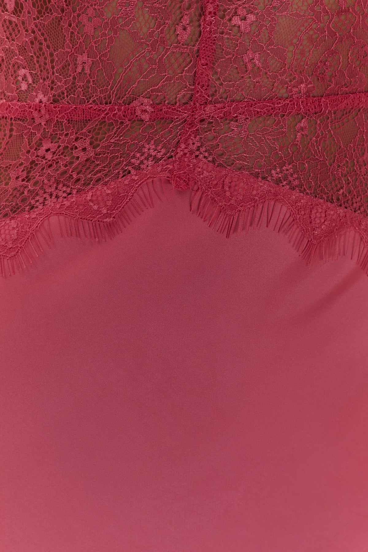 Dinah Lace And Satin Maxi Dress - Blush Rose