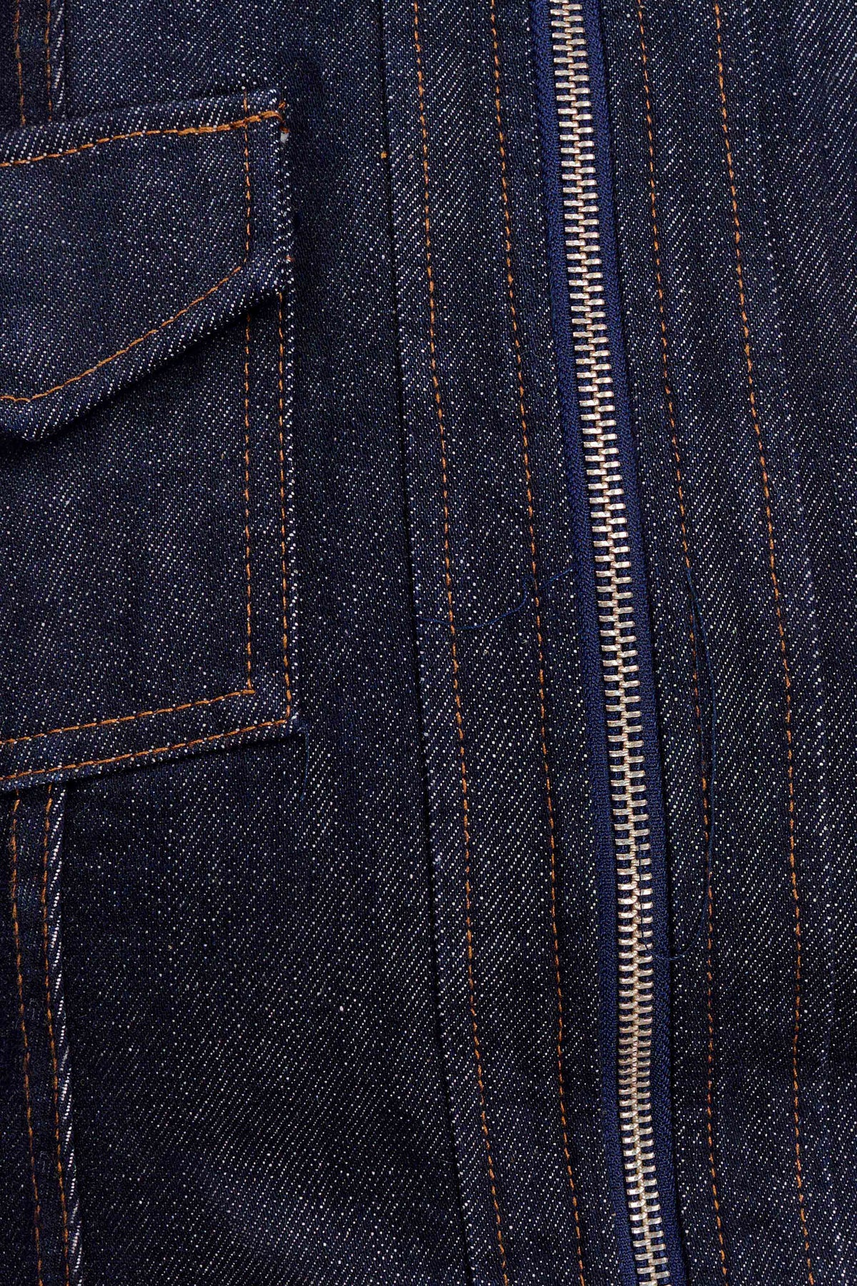 Cierra Cinched Jacket Top - Washed Indigo Blue