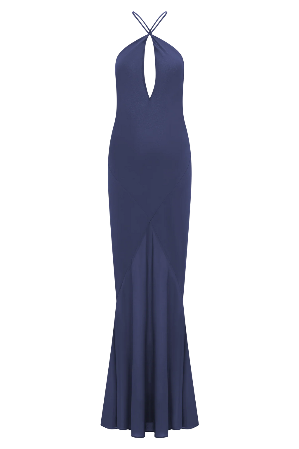 Nerea Slip Halter Maxi Dress - Purple Ink