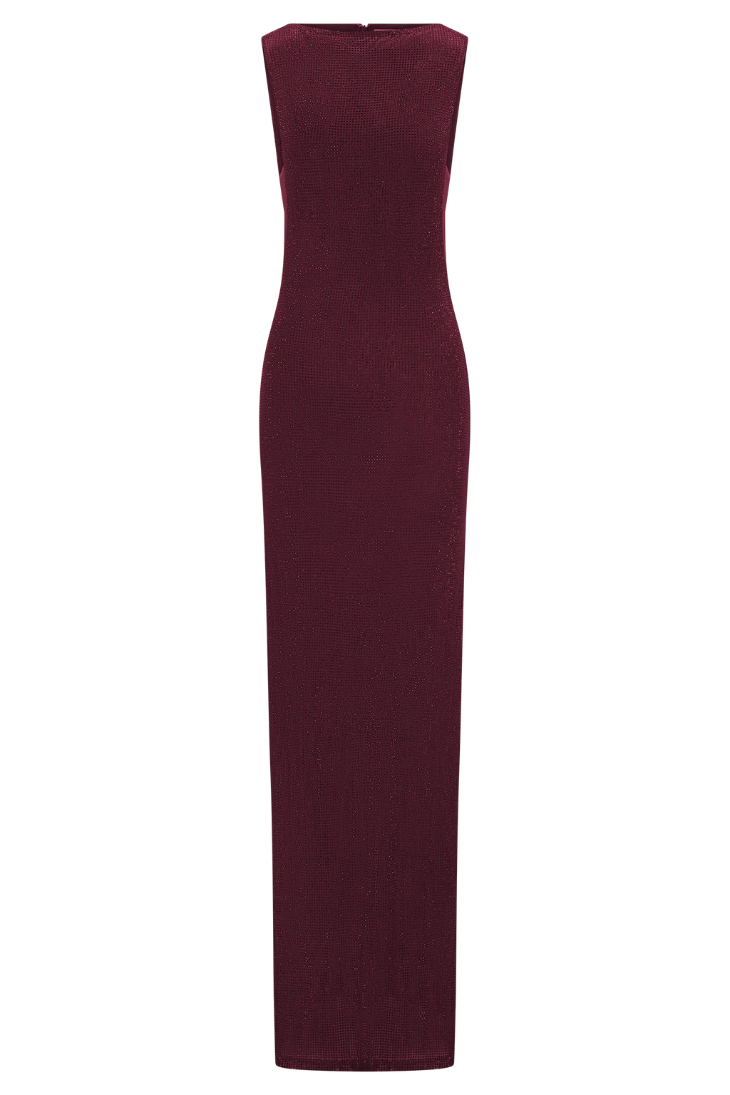 Magnolia Sleeveless Diamante Maxi Dress - Wine