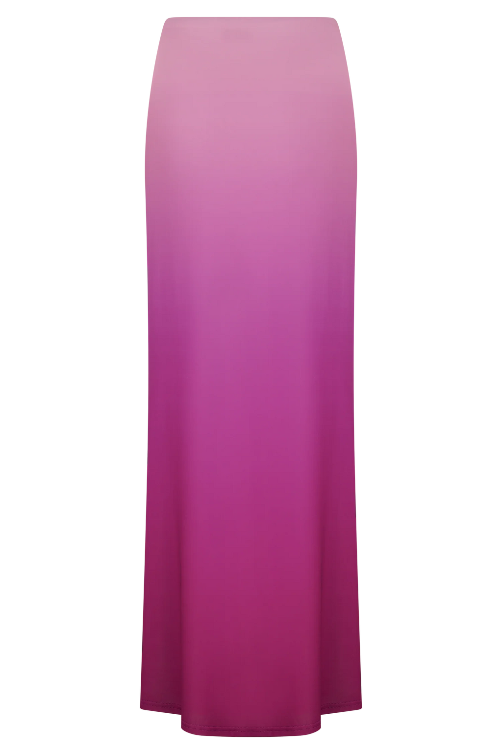 Bruna Slinky Fishtail Maxi Skirt - Ombre Pink