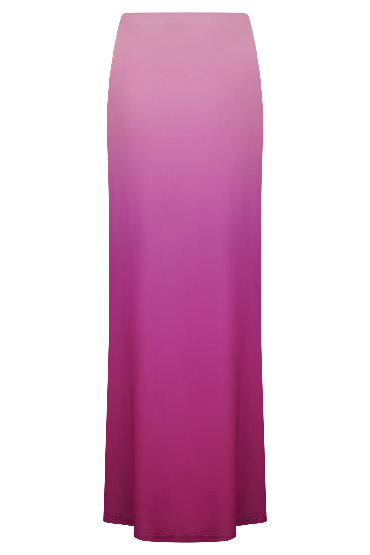 Bruna Slinky Fishtail Maxi Skirt - Ombre Pink