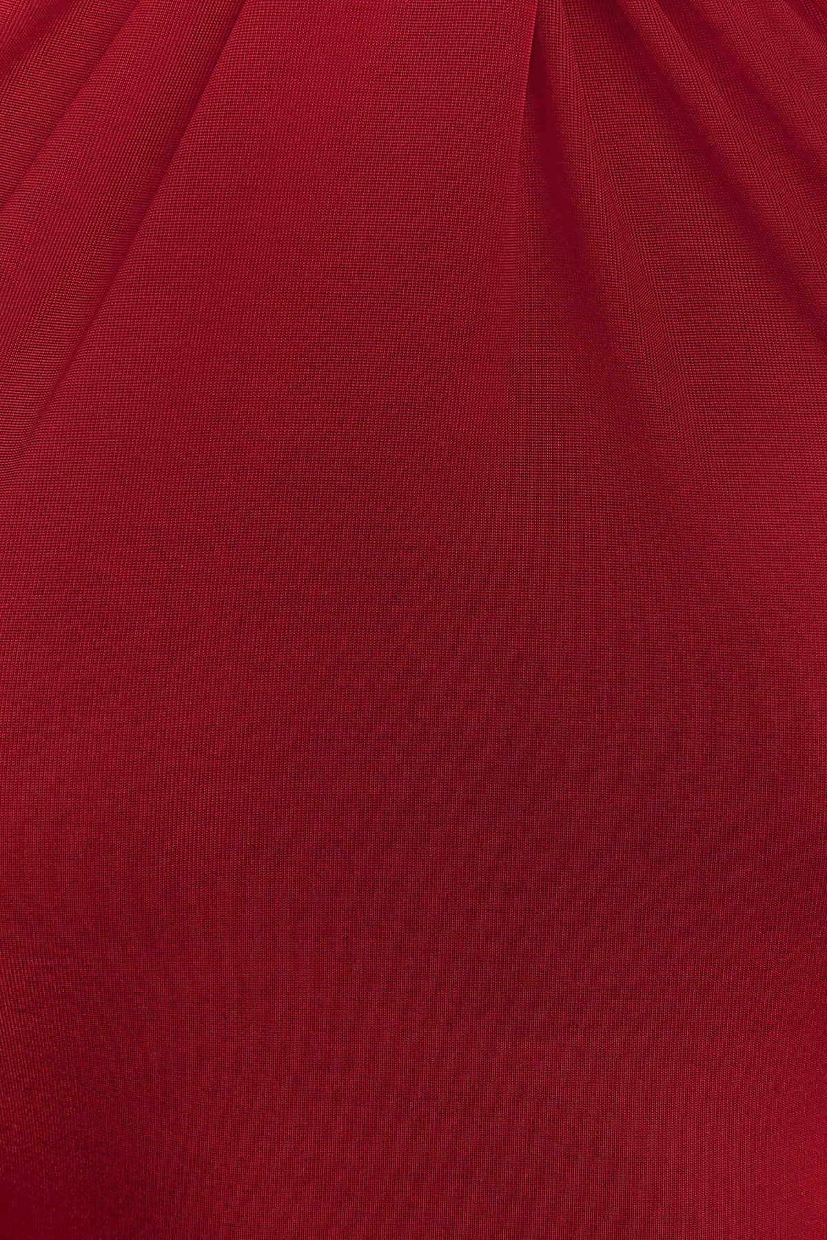 Elyna Slinky Halter Maxi Dress - Deep Red