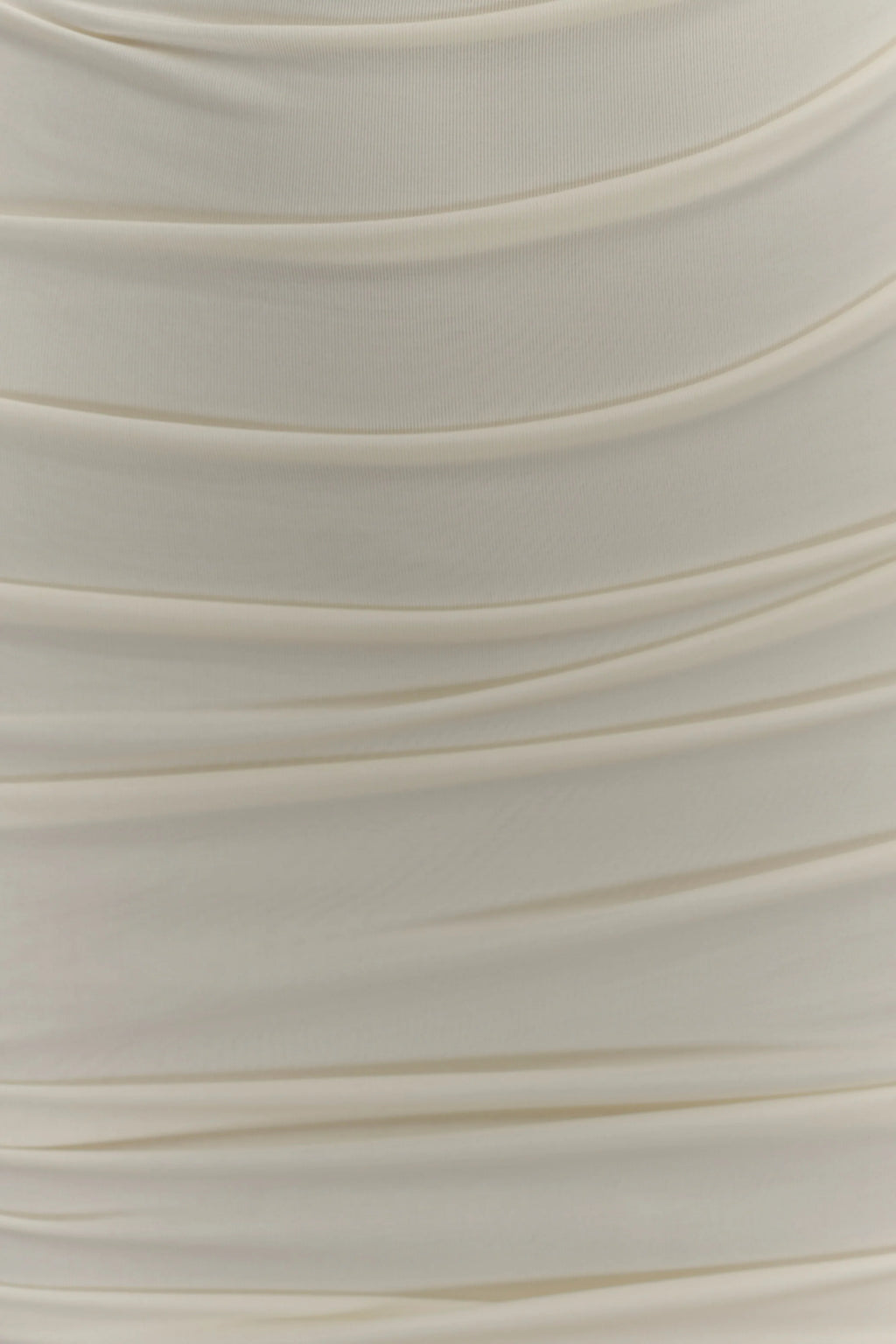 Camila Ruched Halter Midi Dress - Ivory