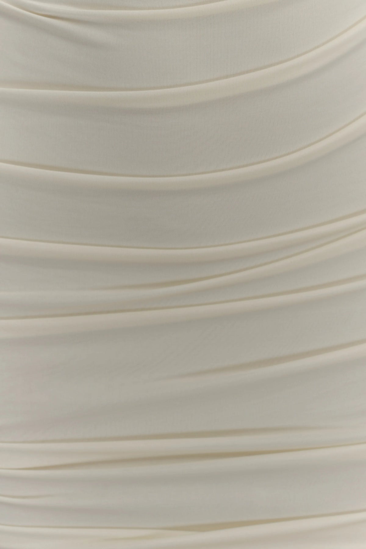 Camila Ruched Halter Midi Dress - Ivory