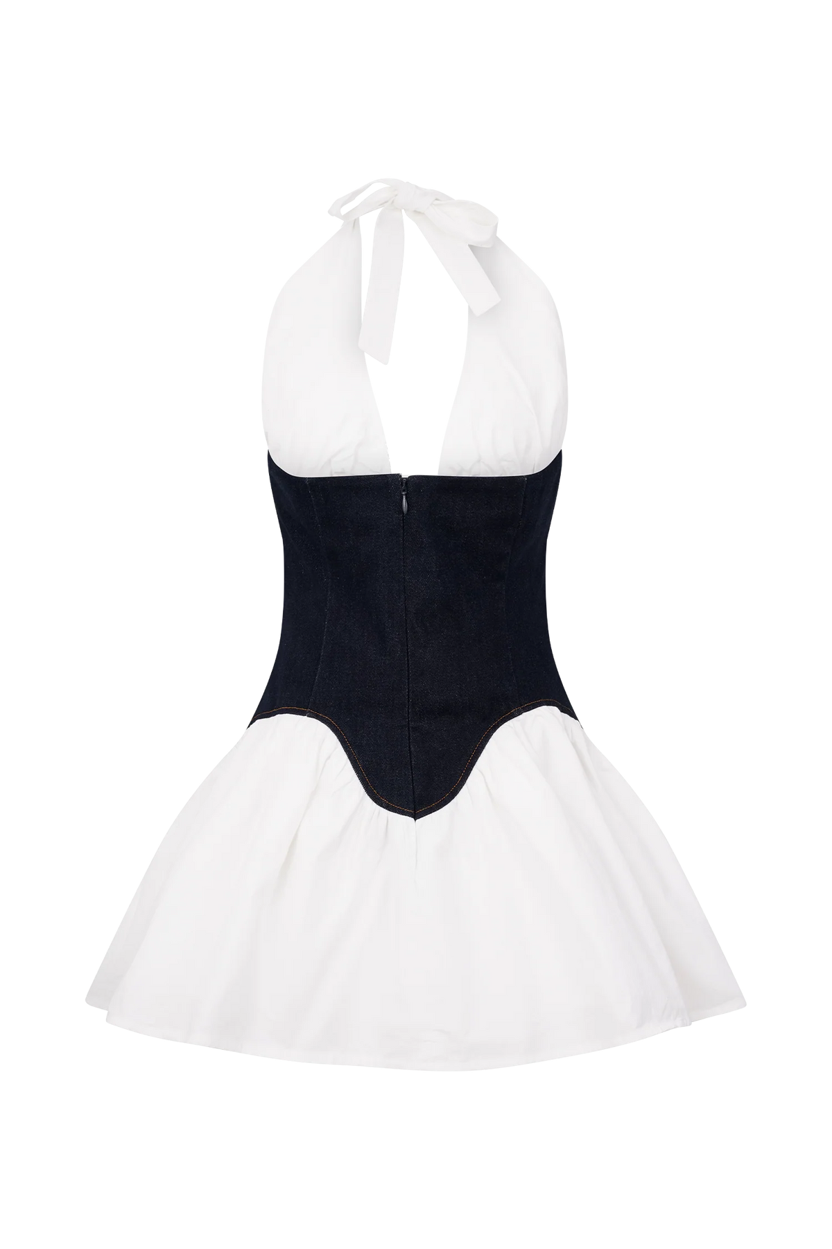 Merlyn Denim Cotton Mini Dress - Indigo Blue