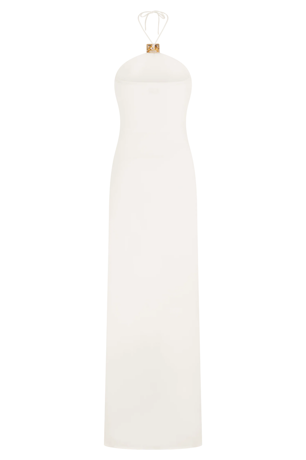 Quincy Halter Maxi Dress With Hardware - Ivory